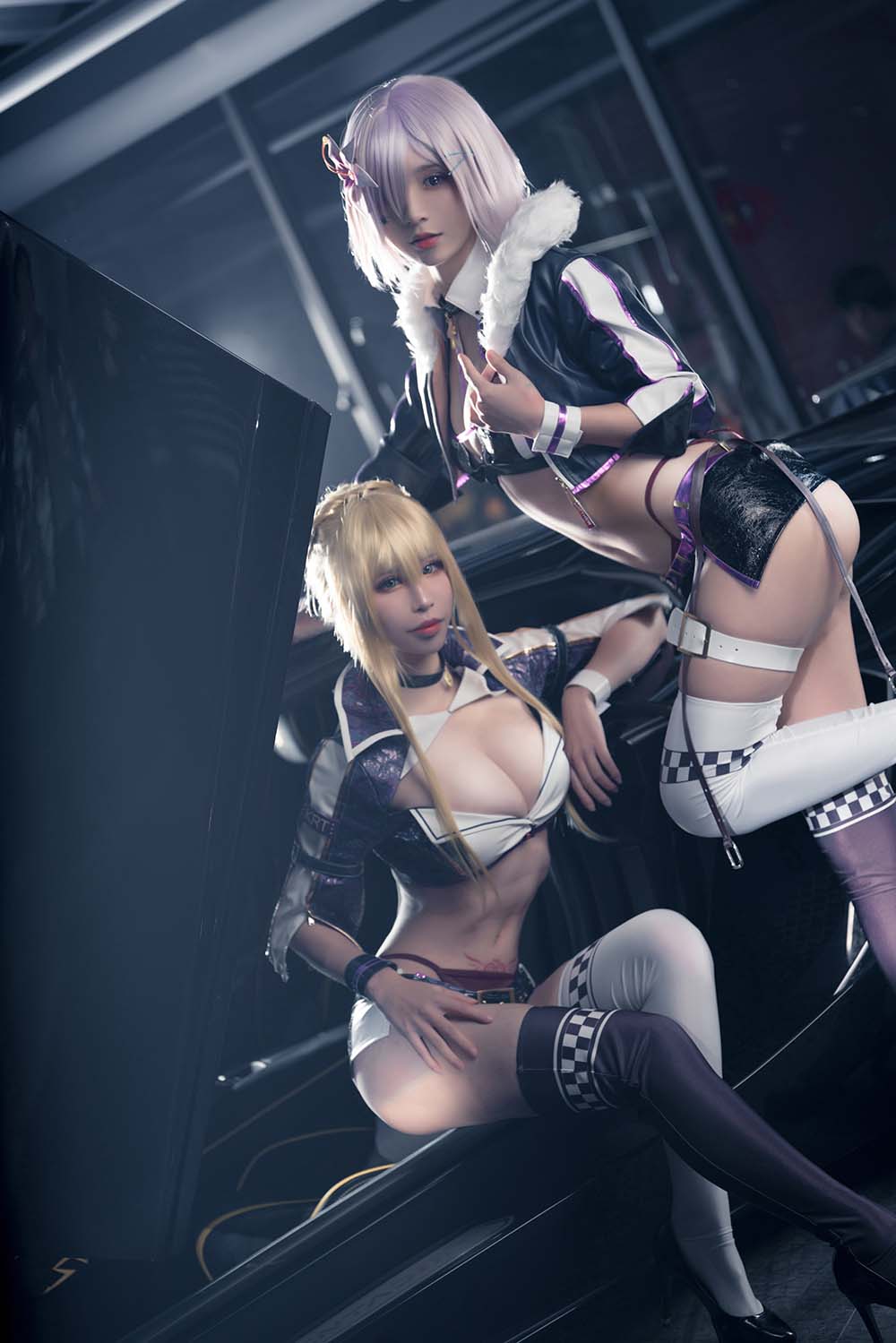 爱老师_PhD – 玛修 黑枪呆 同人赛车 Cosplay-第1张