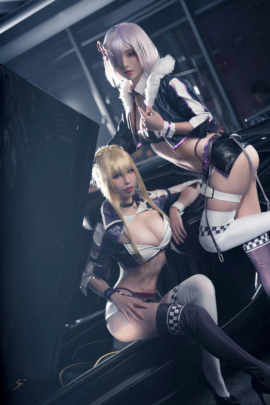 爱老师_PhD – 玛修 黑枪呆 同人赛车 Cosplay-第1张