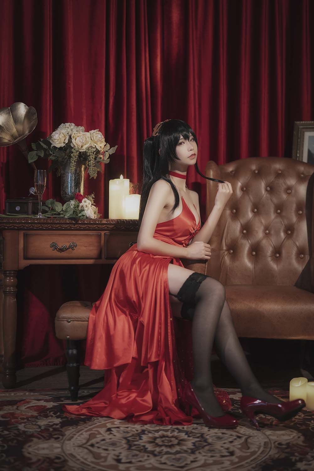 爱老师_PhD – 碧蓝航线 大凤 毒苹果礼服 Cosplay-第1张