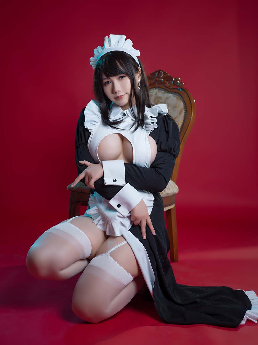 麻花麻花酱 – 女仆系列 Cosplay-第2张