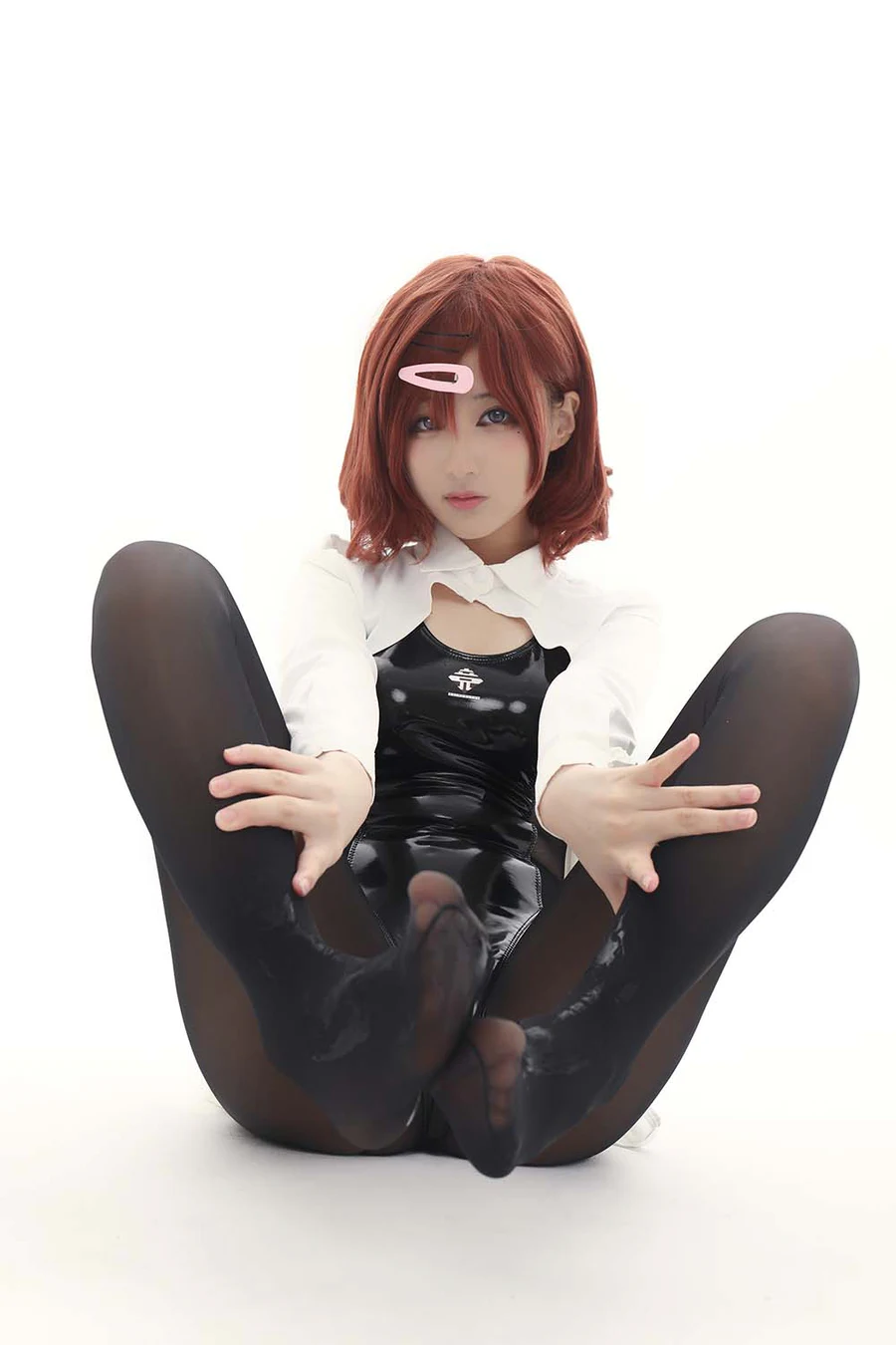 幼愛youmeko – 樋口円香竞泳灰丝 Cosplay-第2张