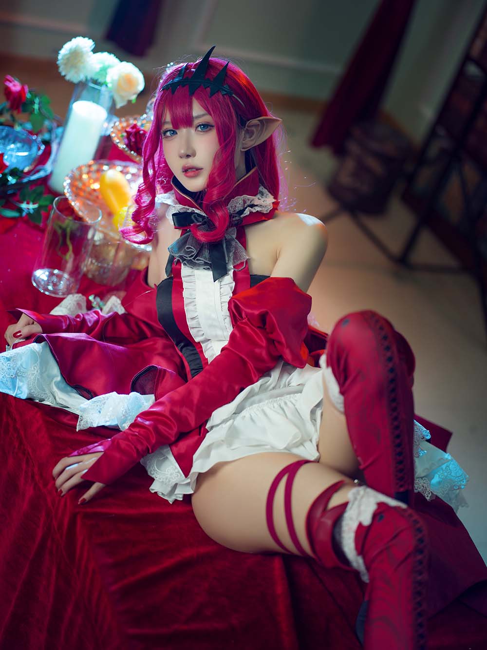 阿包也是兔娘 – FATE妖精骑士崔斯坦 Cosplay-第2张