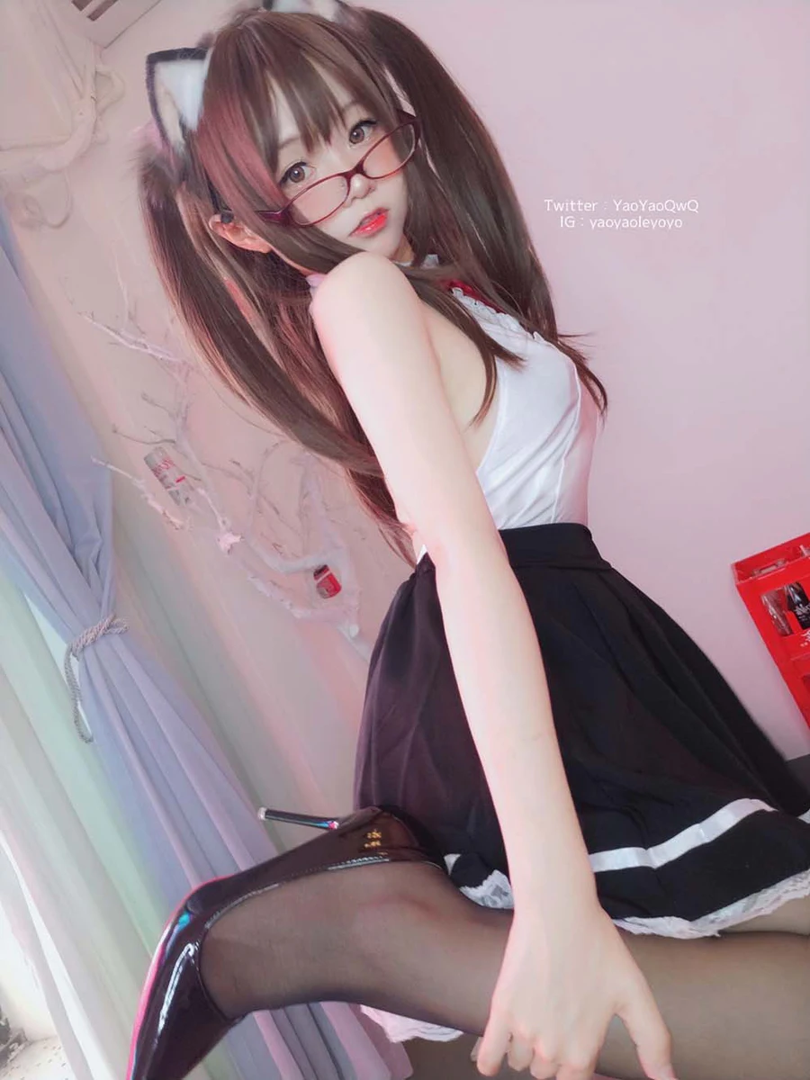 摇摇乐yoyo – 黑色紧身衣 Cosplay-第1张