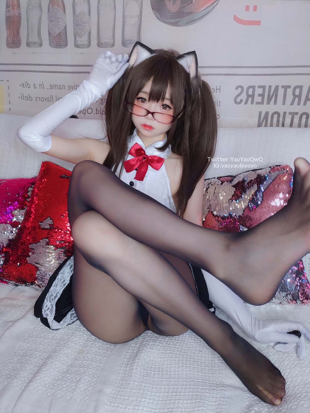 摇摇乐yoyo – 黑色紧身衣 Cosplay-第2张