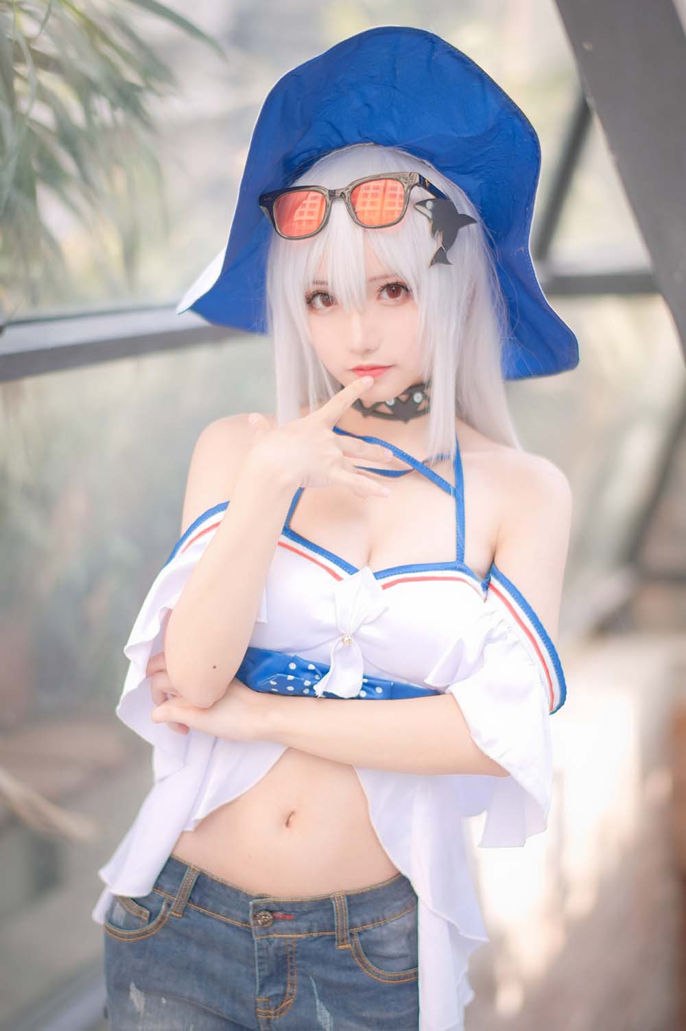花柒Hana – 斯卡蒂泳装 Cosplay-第2张