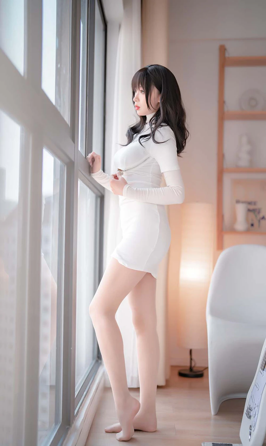 轩萧学姐 – 吉他妹妹 肉丝套 Cosplay-第1张