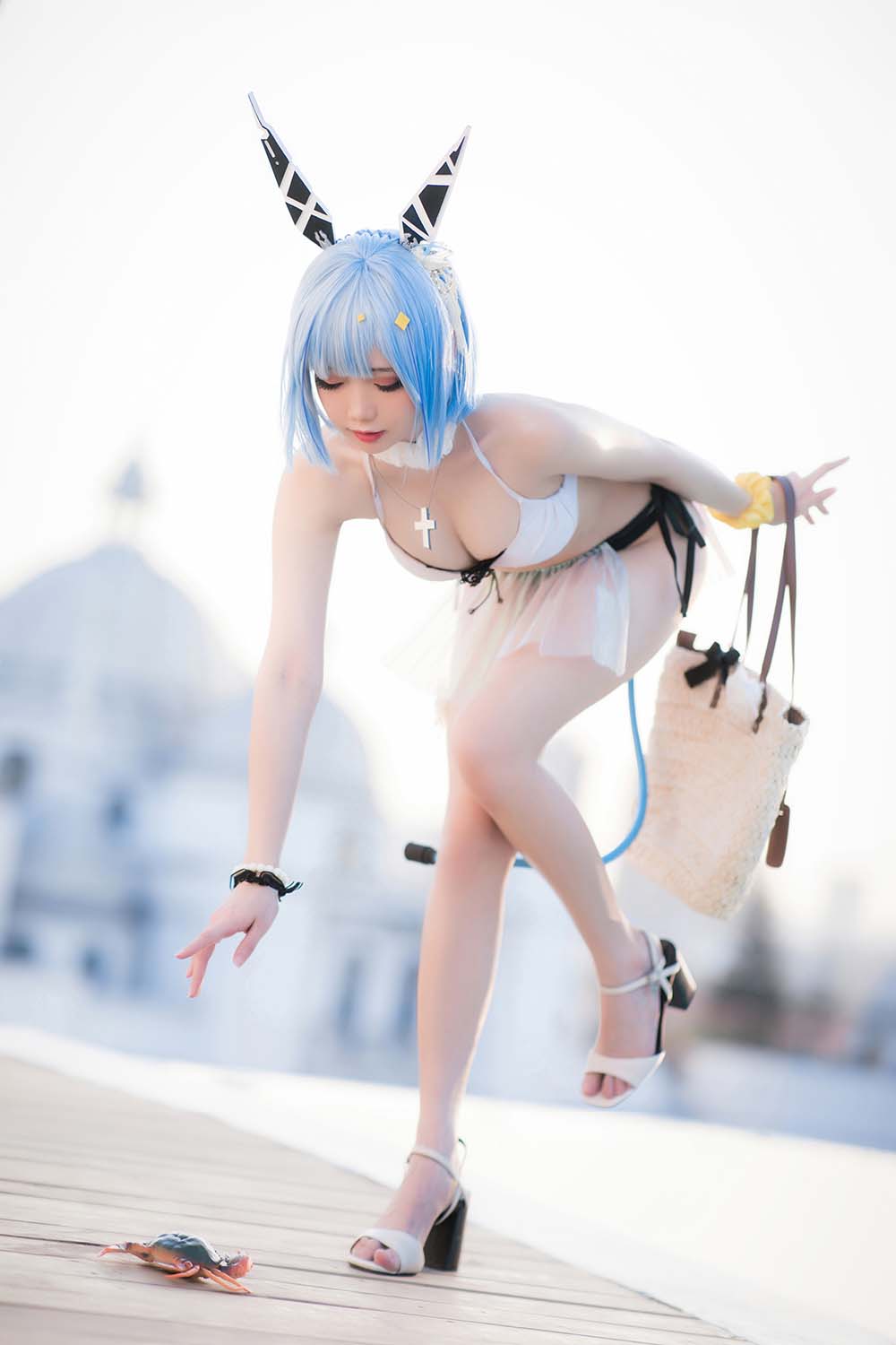 焖焖碳 – 加斯科涅泳装 Cosplay-第1张