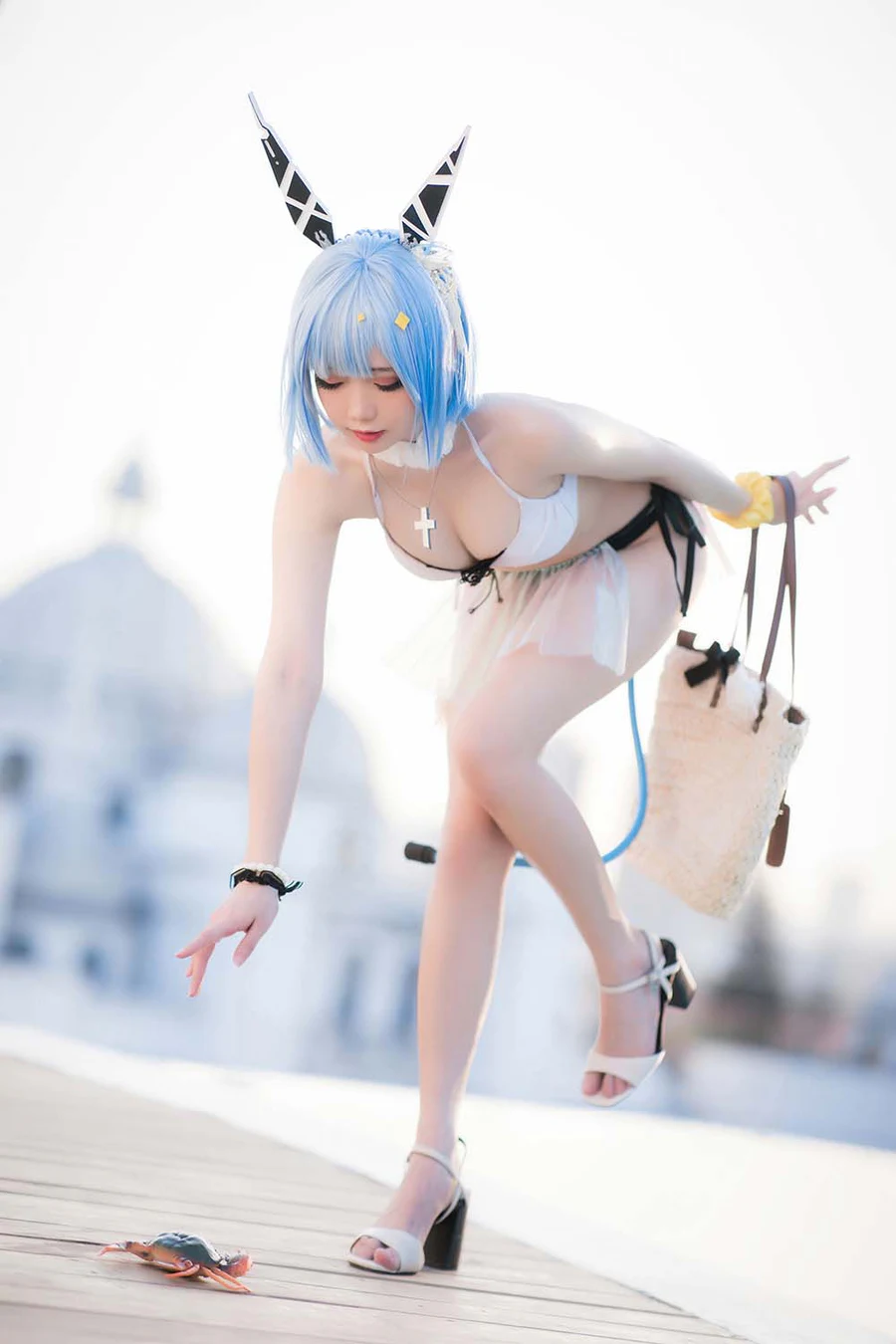 焖焖碳 – 加斯科涅泳装 Cosplay-第1张