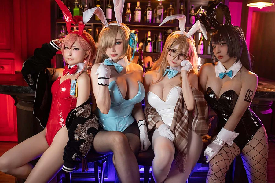 Sameki – 一之濑亚丝娜 兔女郎 Cosplay-第2张
