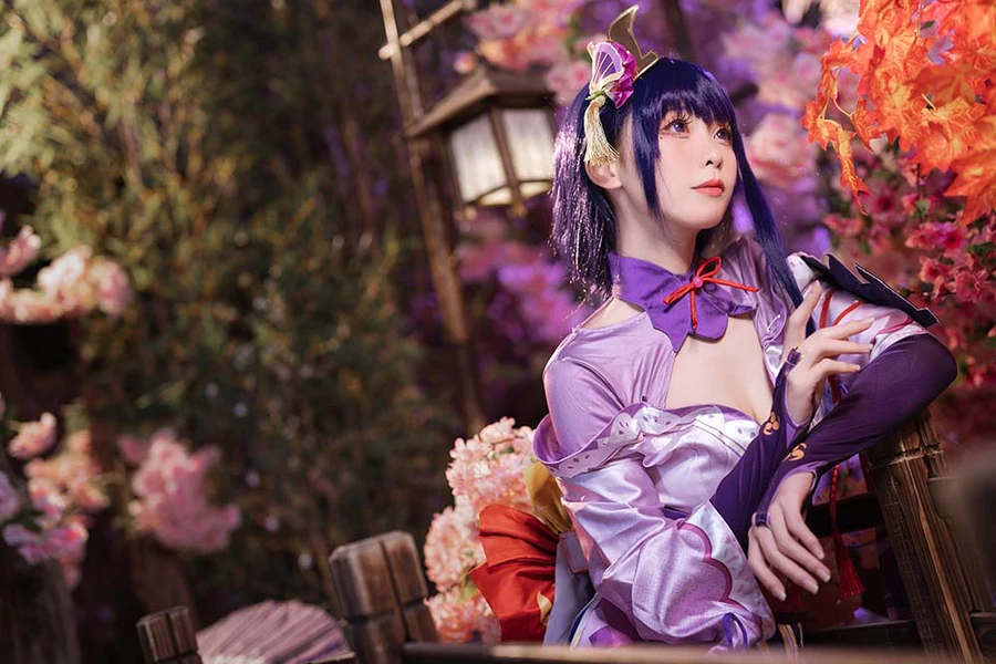 樱岛嗷一 – 雷电将军 Cosplay-第1张
