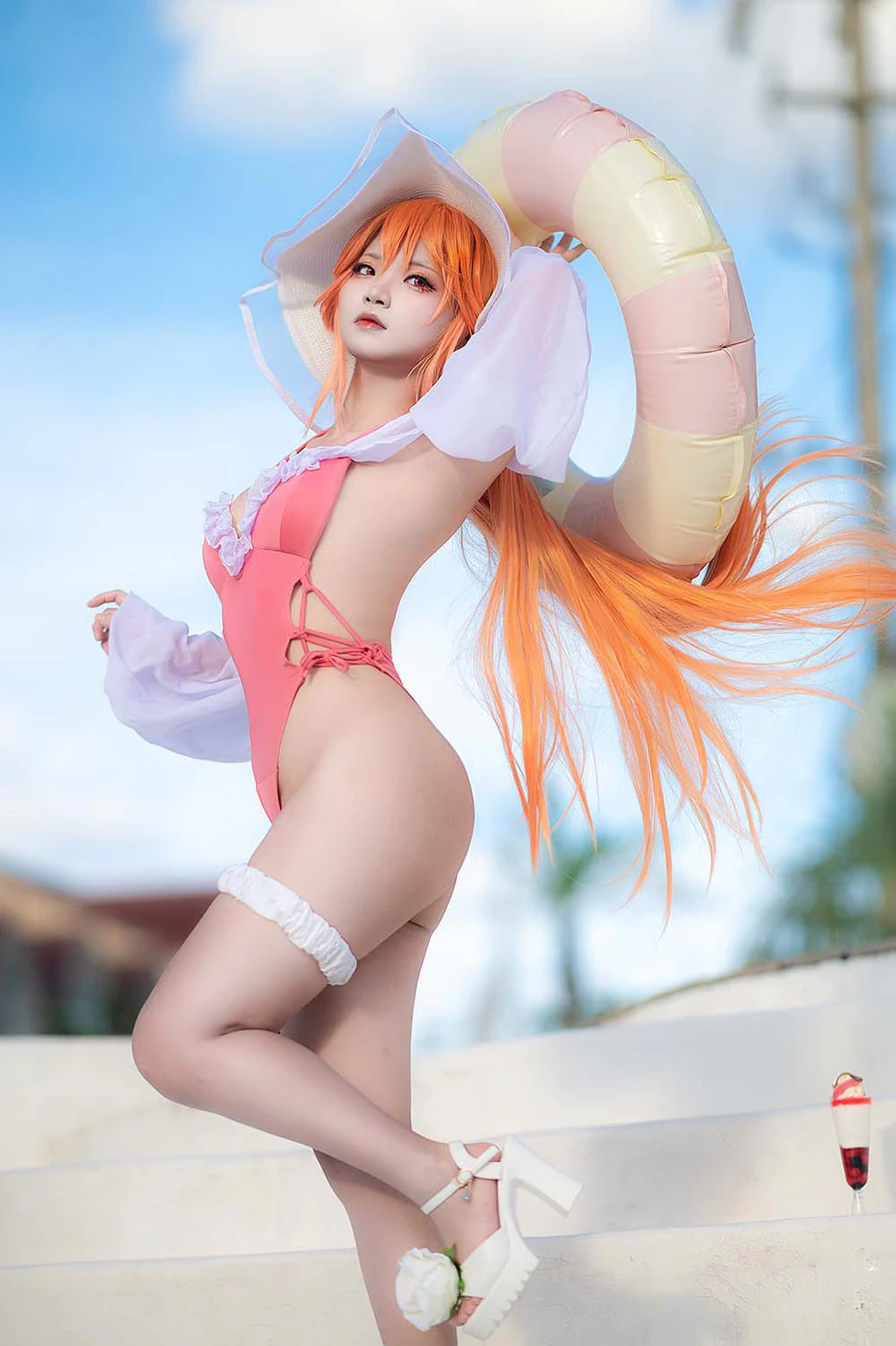伊喵君 – 碧蓝航线 黎塞留泳装 Cosplay-第1张