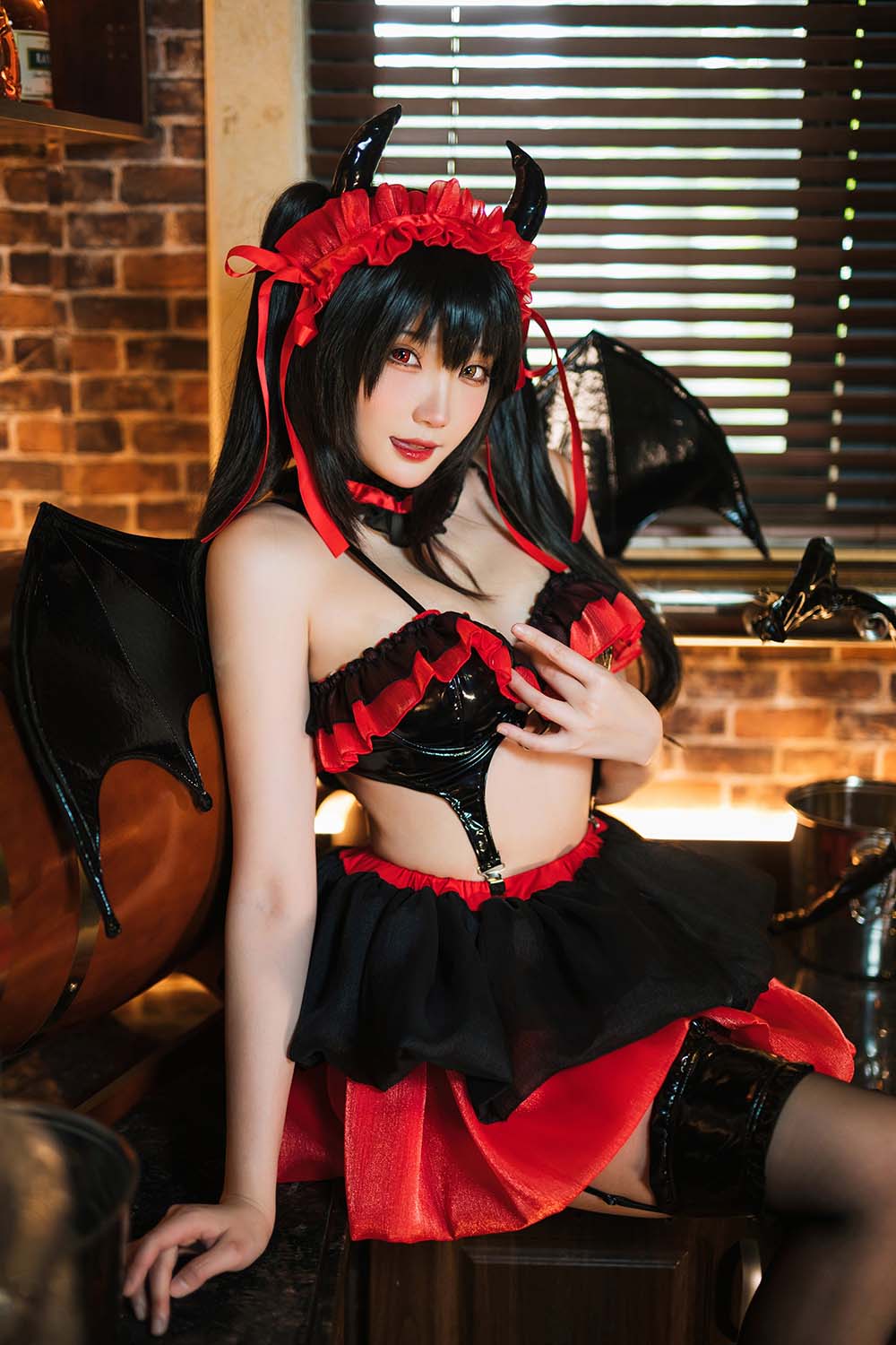 瓜希酱 – 时崎狂三 Cosplay-第2张