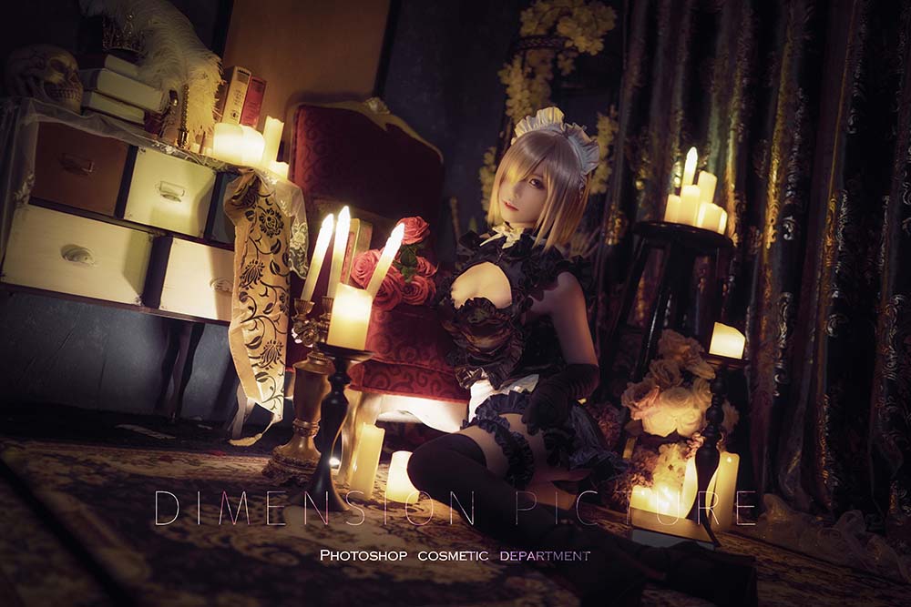 爱老师_PhD – 玛修YD女仆 Cosplay-第1张