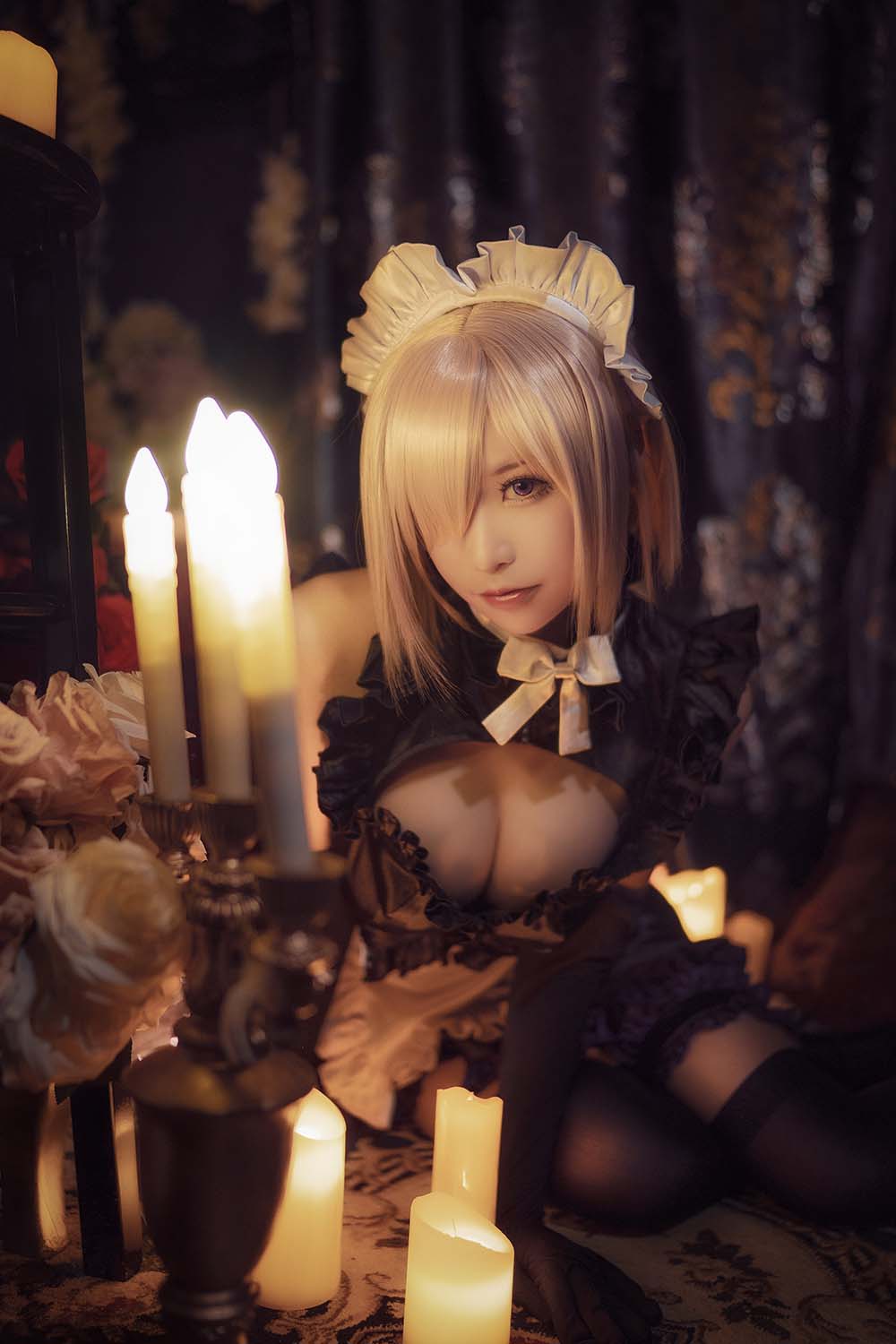 爱老师_PhD – 玛修YD女仆 Cosplay-第2张