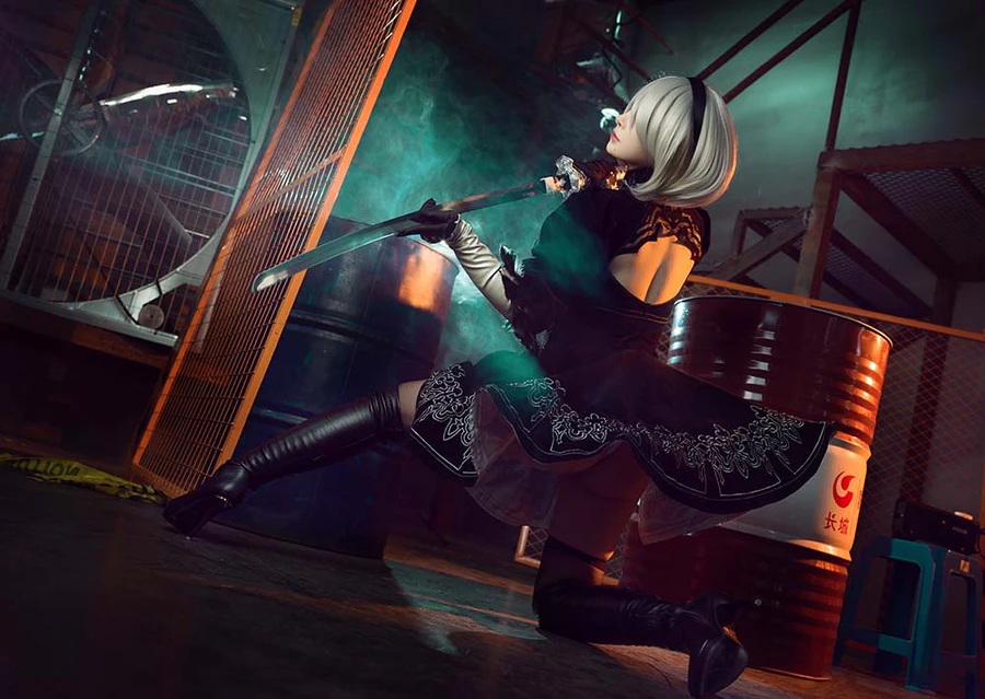 叉子宝宝 – 2B 尼尔机械纪元 Cosplay-第2张