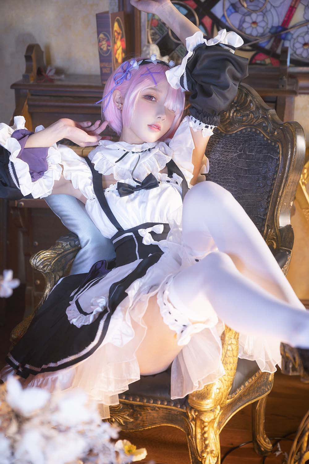 阿包也是兔娘 – 拉姆女仆 Cosplay-第2张