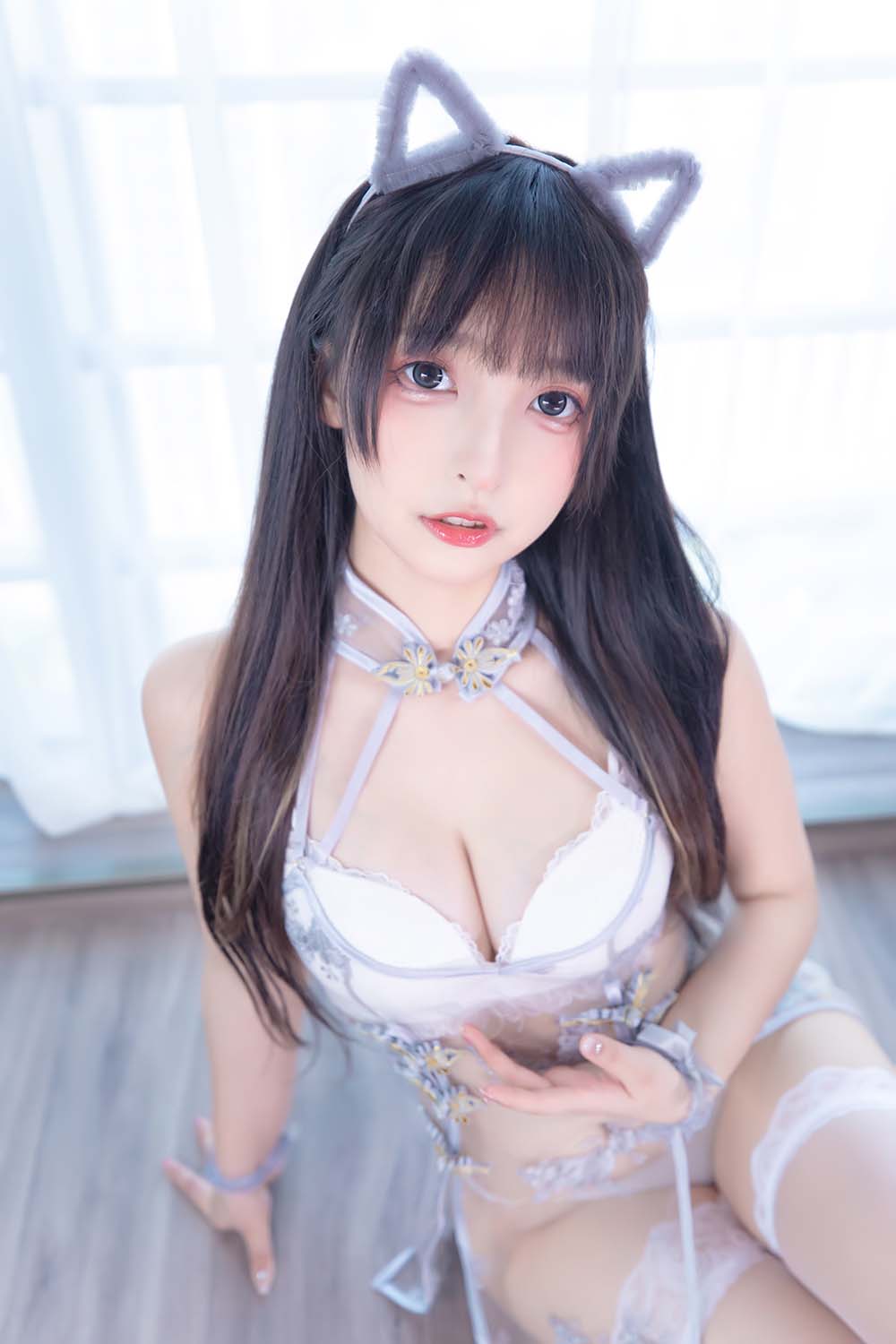 神楽板真冬 – 羞涩喵喵 Cosplay-第2张