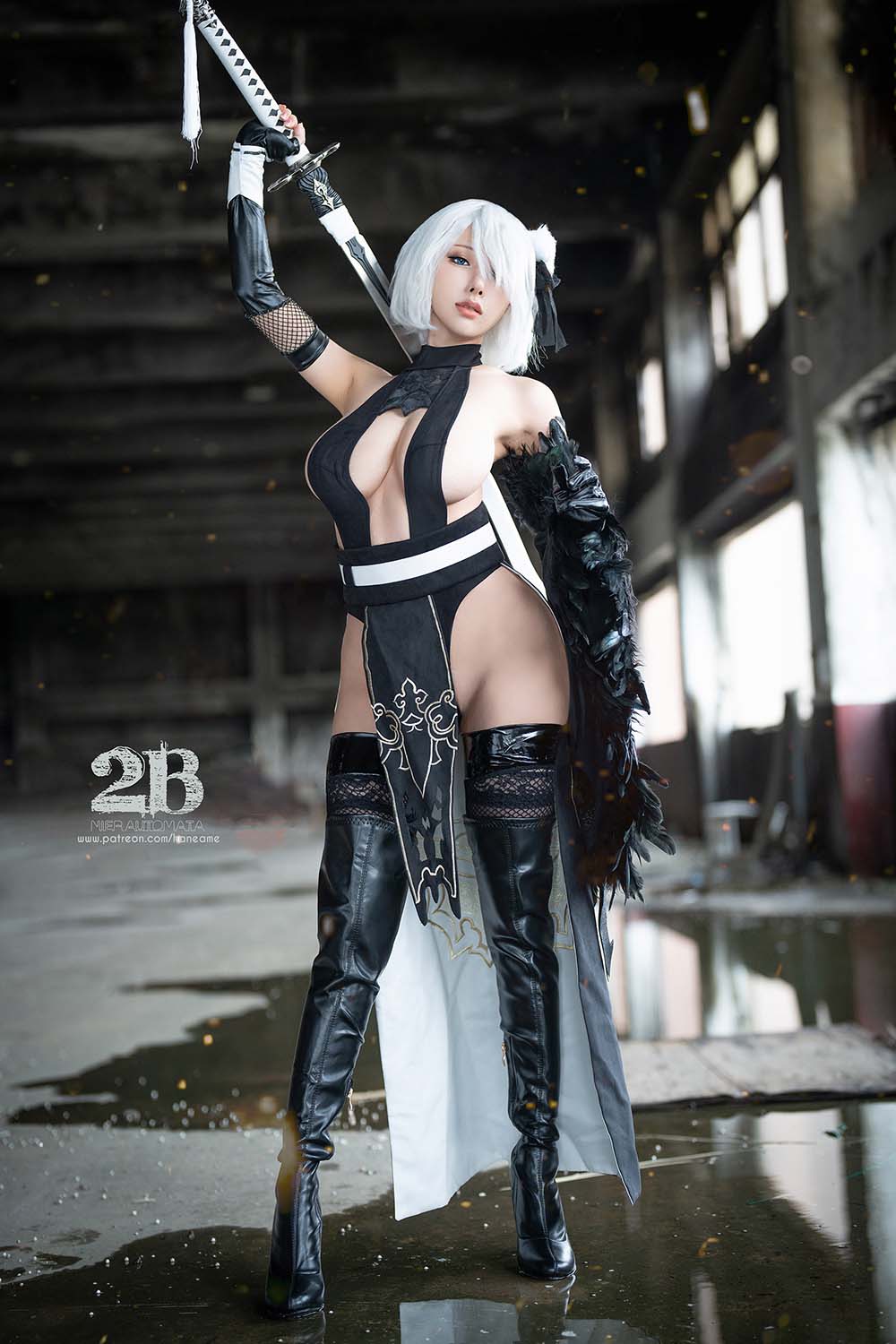 Hane Ame 雨波写真 – Nier 2B Nijan Cosplay-第1张