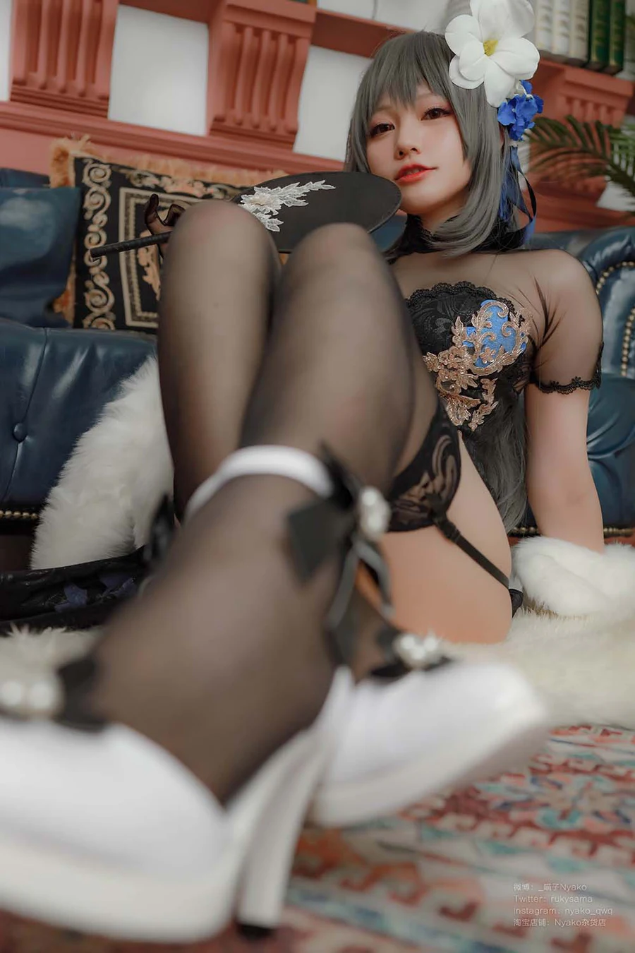 Nyako喵子 – 路易九世旗袍 Cosplay-第2张