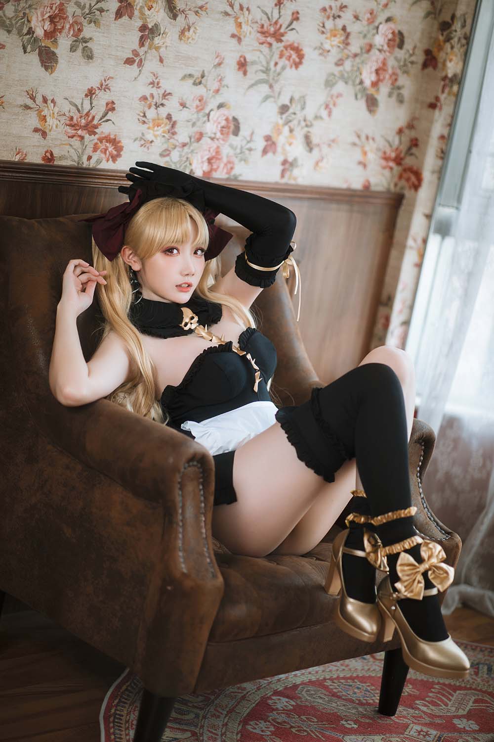 瓜希酱 – 艾蕾女仆 Ereshkigal Cosplay-第1张