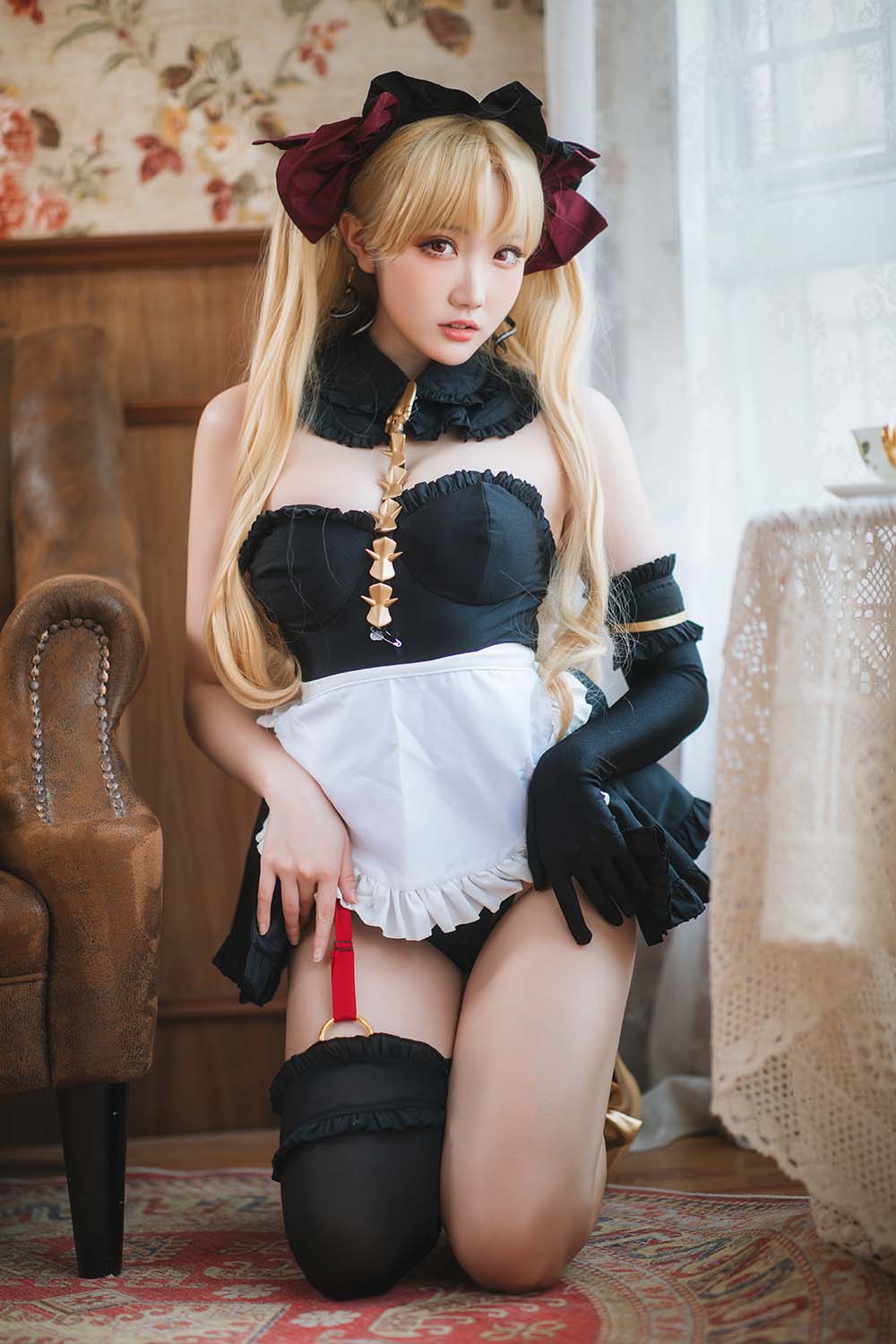 瓜希酱 – 艾蕾女仆 Ereshkigal Cosplay-第2张