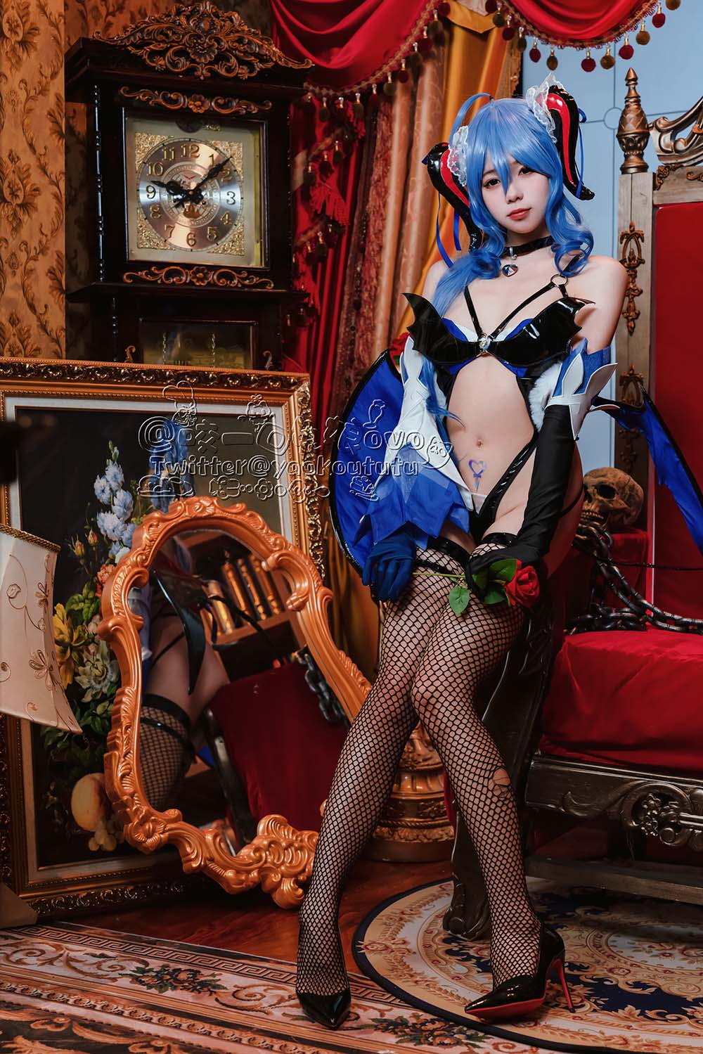 咬一口兔娘 – 甘雨魅魔 Cosplay-第1张