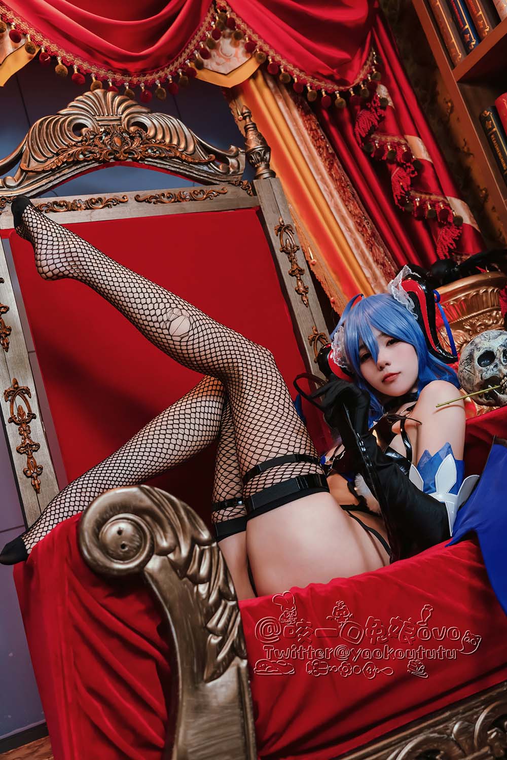 咬一口兔娘 – 甘雨魅魔 Cosplay-第2张