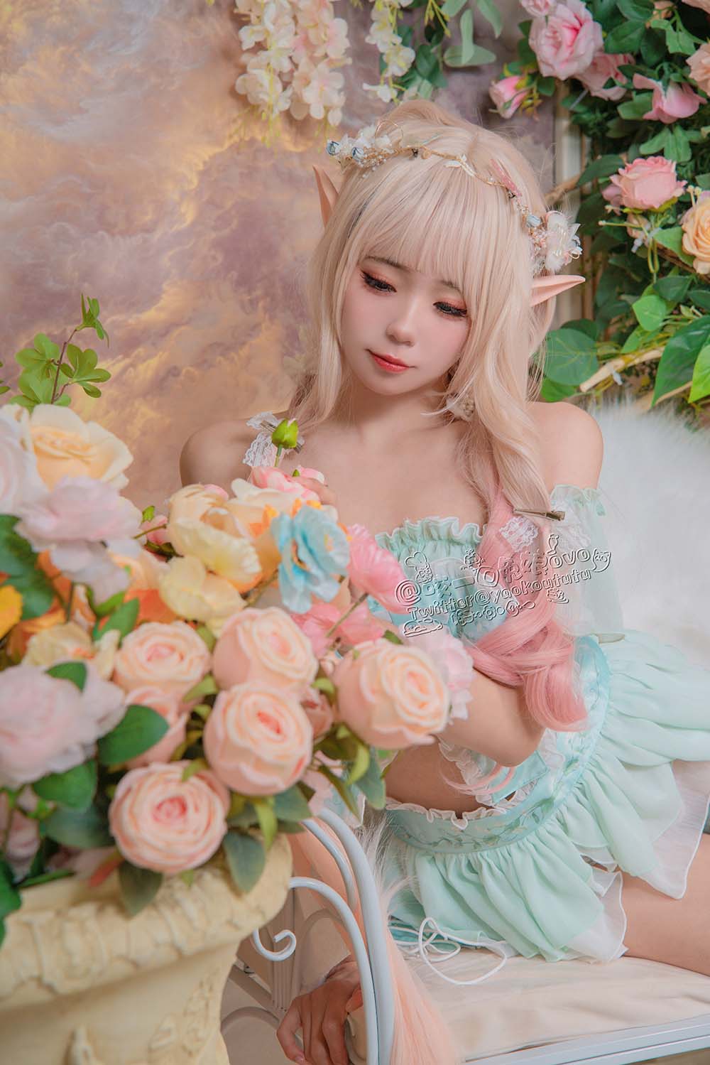 咬一口兔娘 – 豌豆公主的秘密花房 Cosplay-第1张