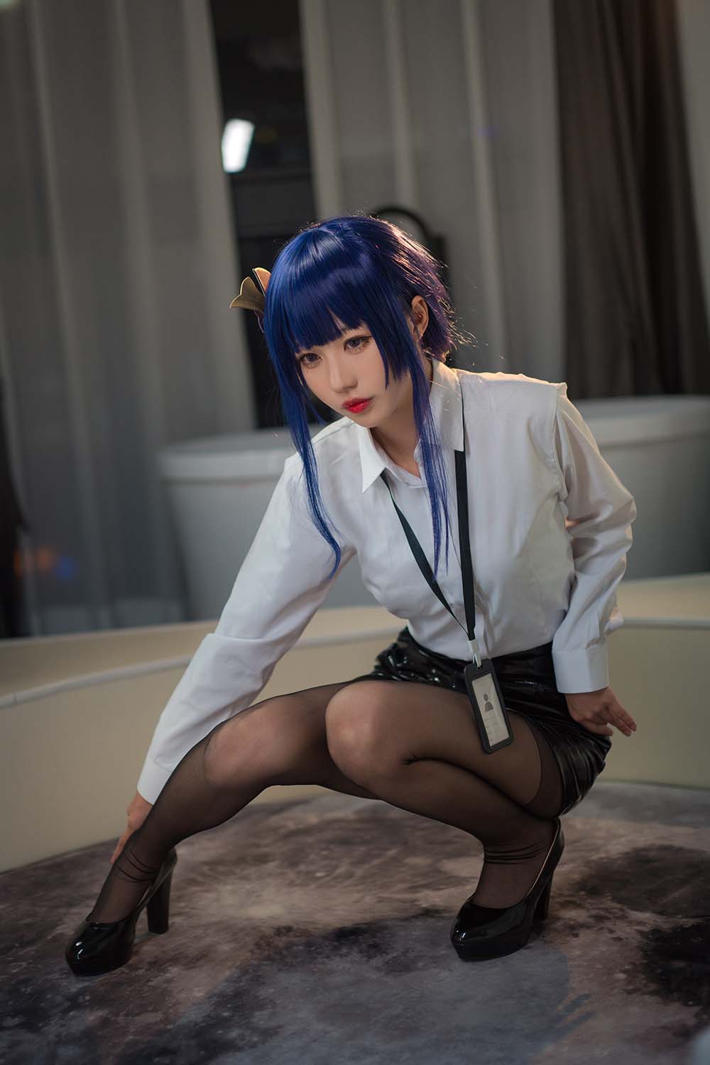 无影喵喵 – OL雷电将军 Cosplay-第2张
