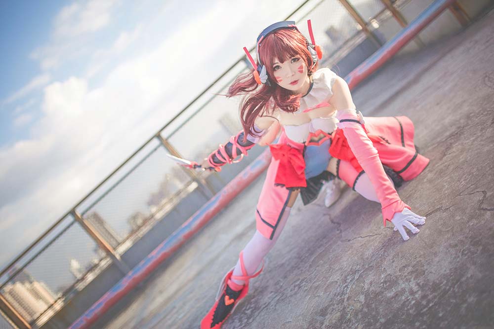 北之北 – 守望先锋 魔法少女D.VA Cosplay-第2张