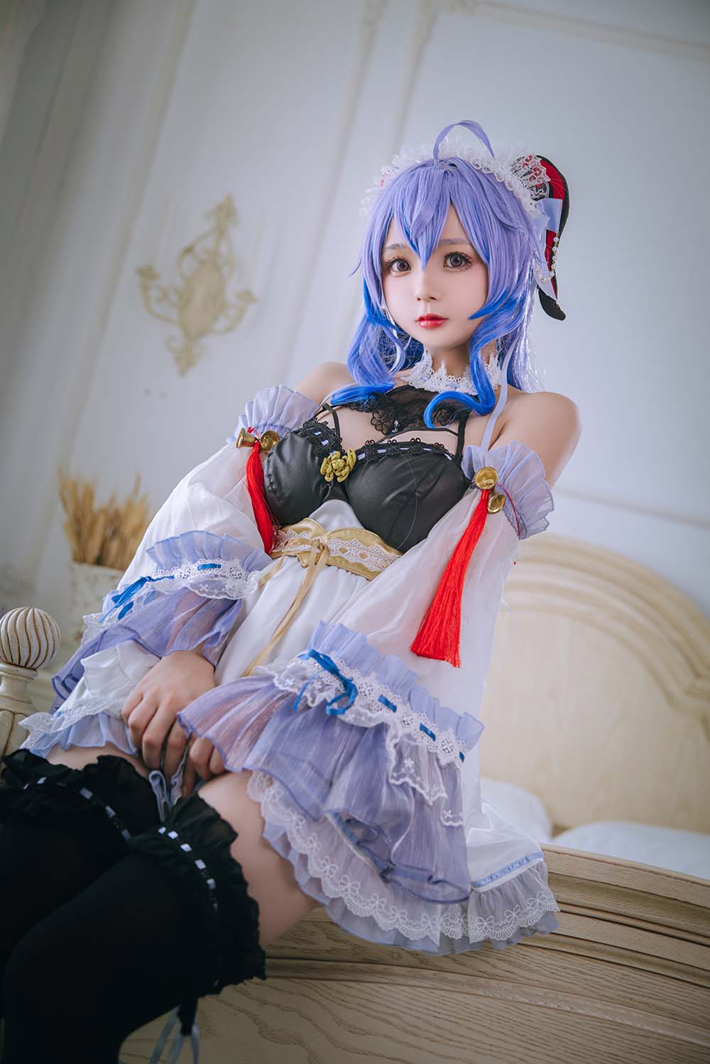 日奈娇 – 甘雨女仆 Cosplay-第1张