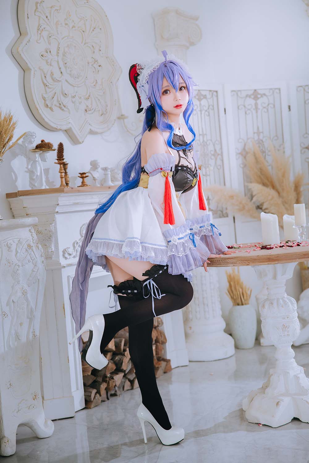 日奈娇 – 甘雨女仆 Cosplay-第2张