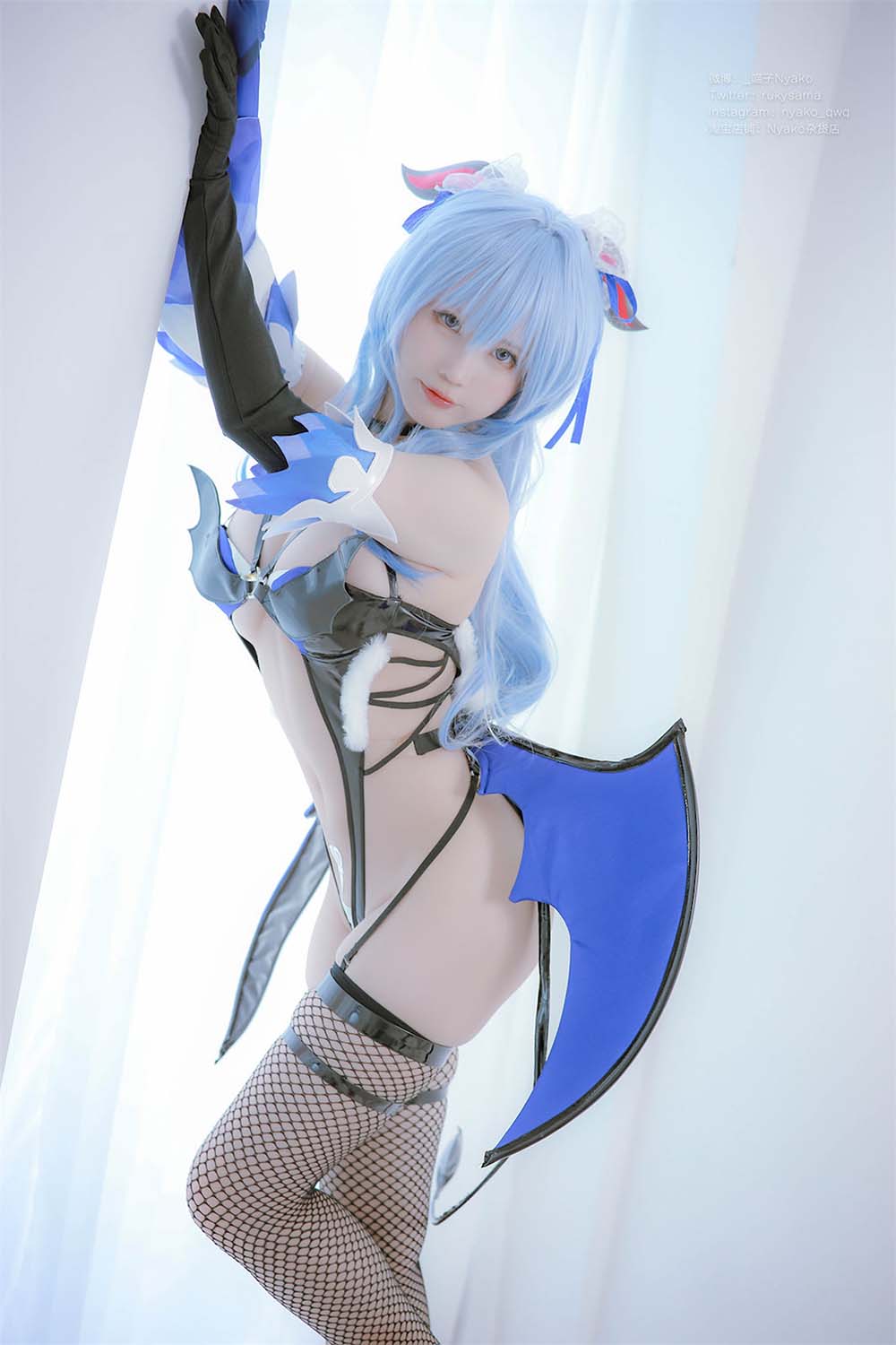 Nyako喵子 – 原神甘雨魅魔 Cosplay-第1张