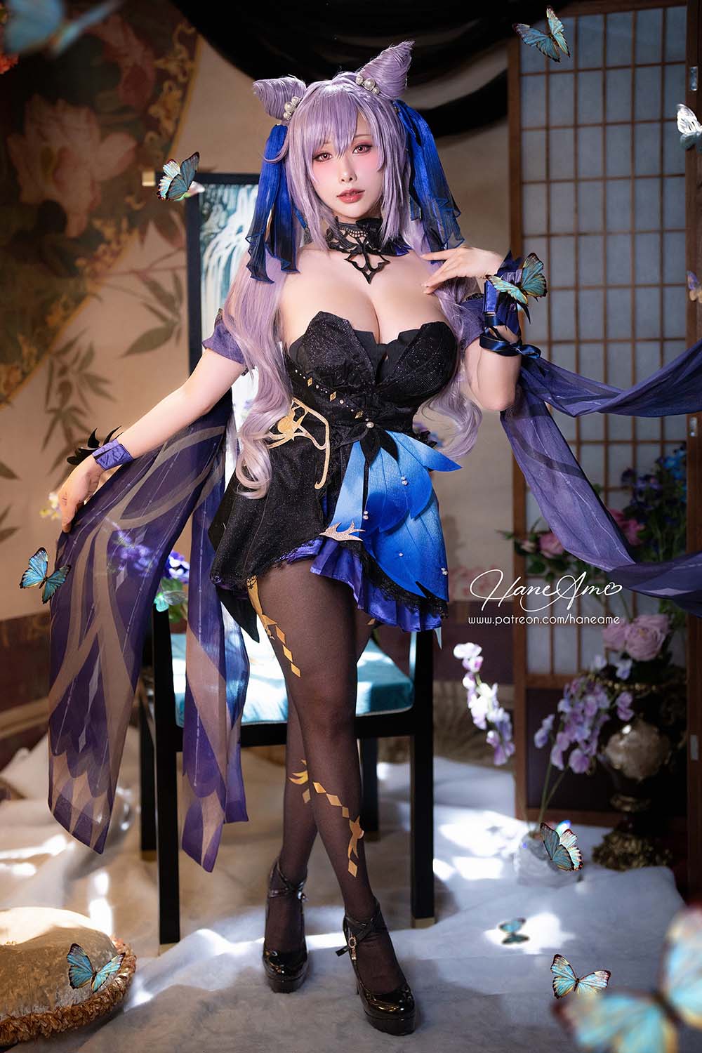 Hane Ame 雨波写真 – GenshinImpact 刻晴 Cosplay-第2张