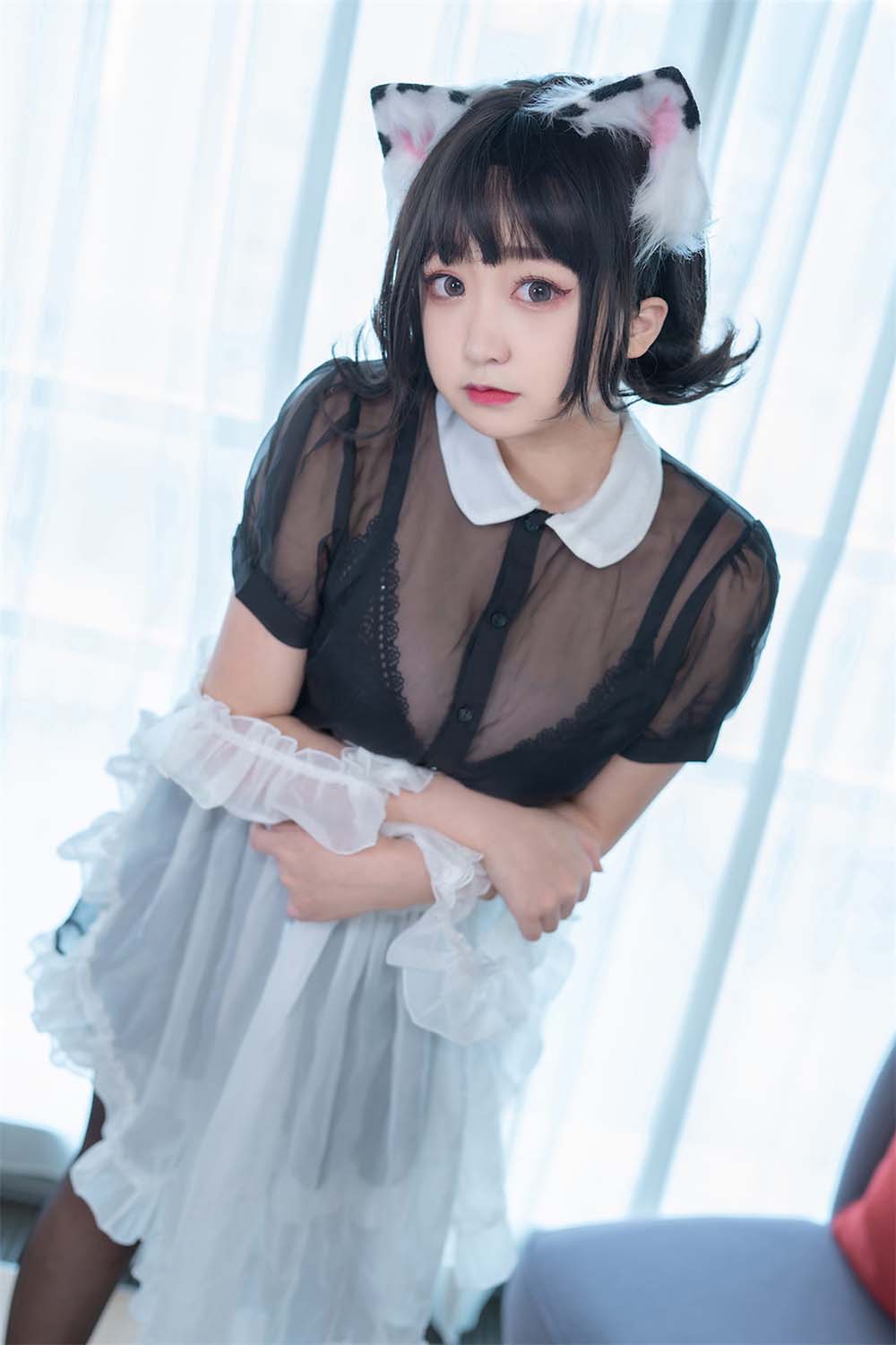 恩田直幸 – 奶牛猫女仆 Cosplay-第2张