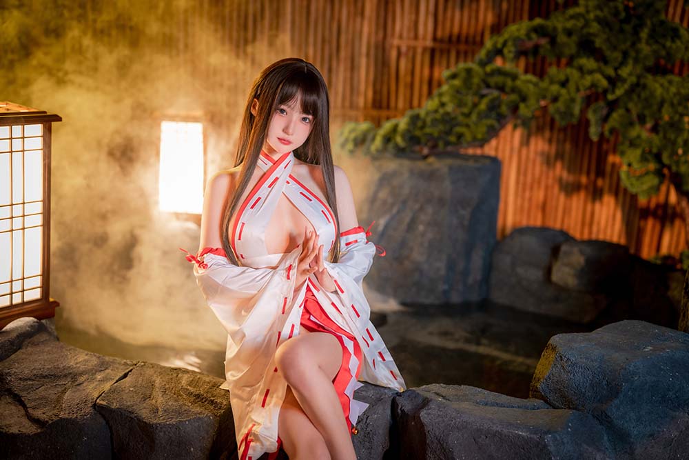 桜井宁宁 – 纯洁巫女 Cosplay-第2张