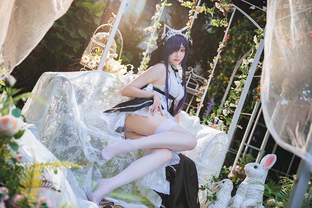 瓜希酱 – 碧蓝航线 奥古斯特女仆 Cosplay-第1张