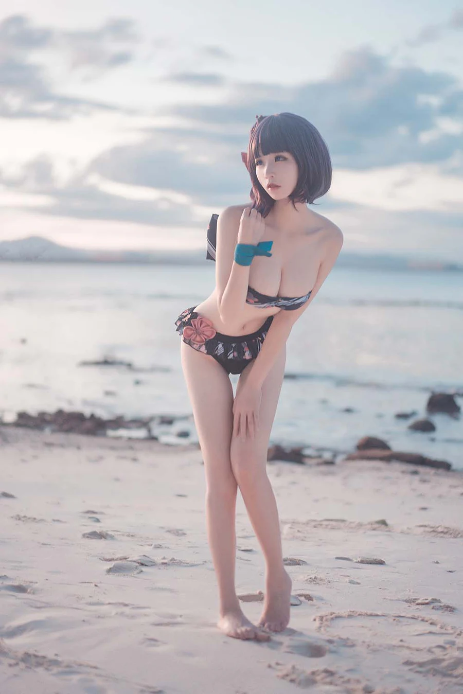 爱老师_PhD – 葛饰北斋 泳装 Cosplay-第1张