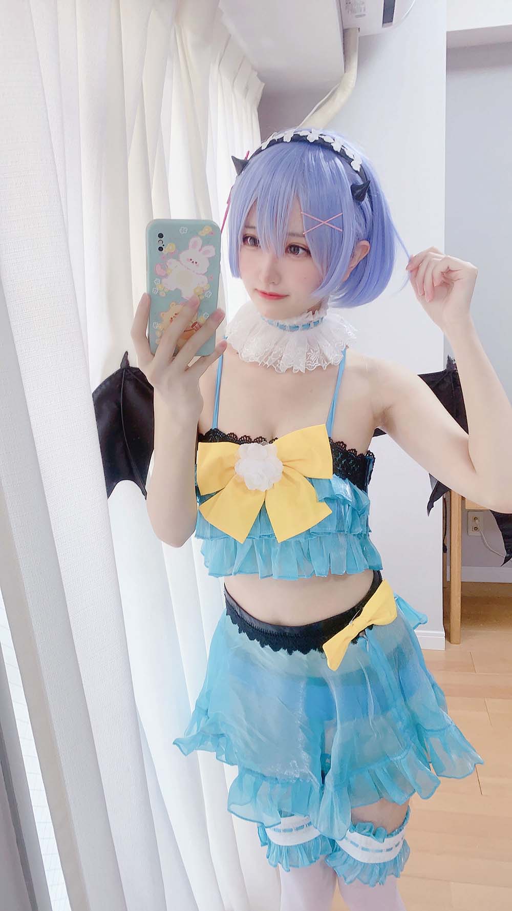 千阳(ちよ) – 雷姆小恶魔cos Cosplay-第1张