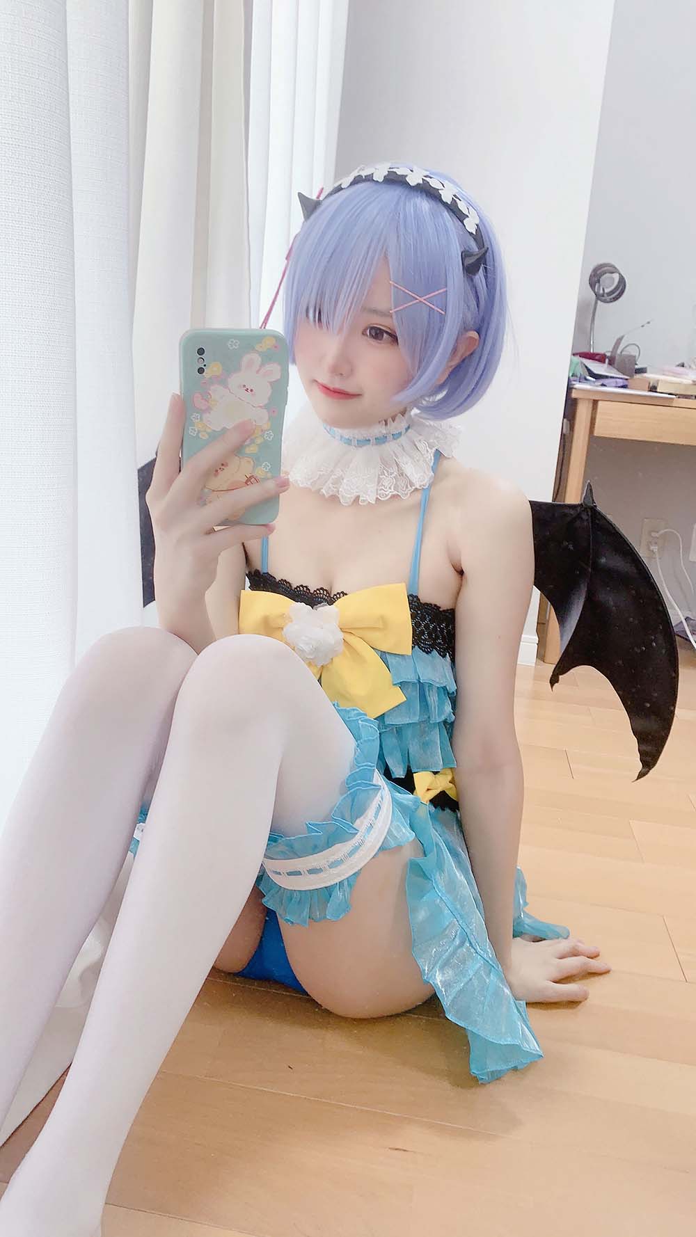 千阳(ちよ) – 雷姆小恶魔cos Cosplay-第2张