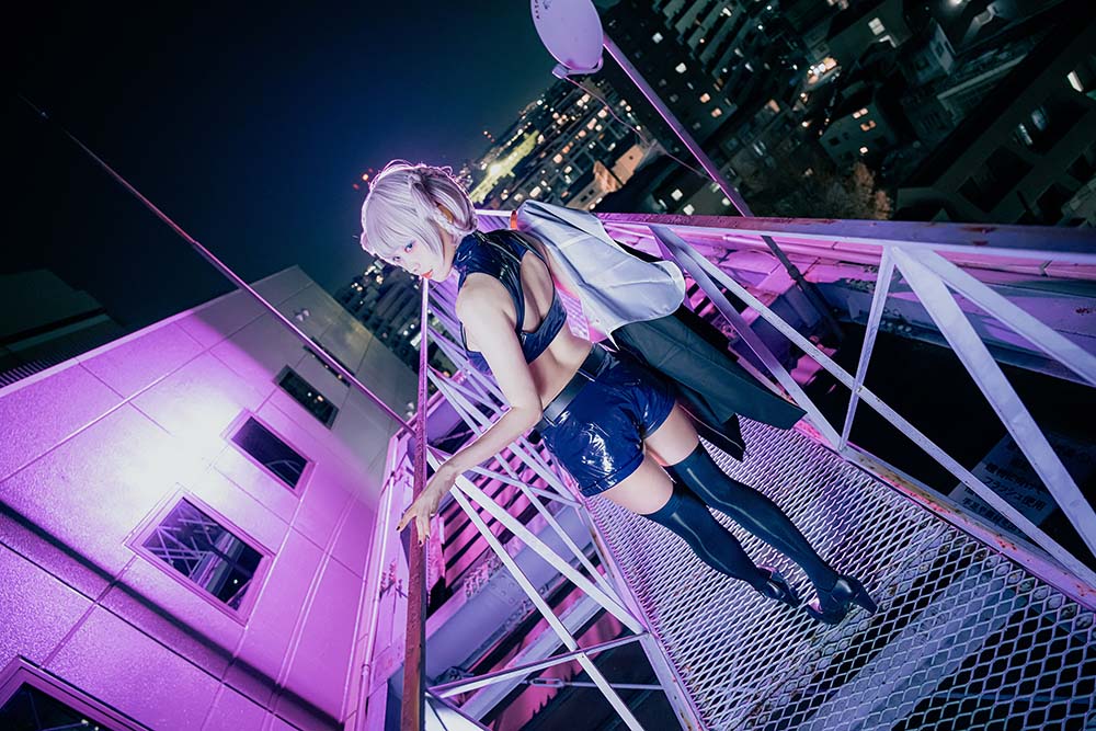 Ely_eee(ElyEE子) – Nazuna (Bunny & Night) Cosplay-第1张