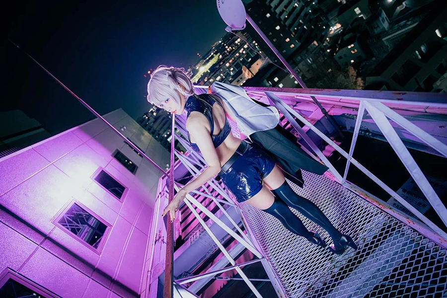 Ely_eee(ElyEE子) – Nazuna (Bunny & Night) Cosplay-第1张