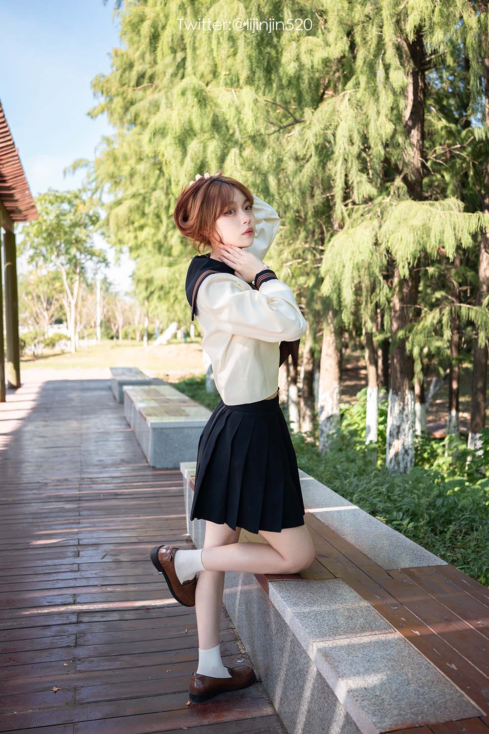 梨瑾瑾 – 茶羽中 Cosplay-第1张