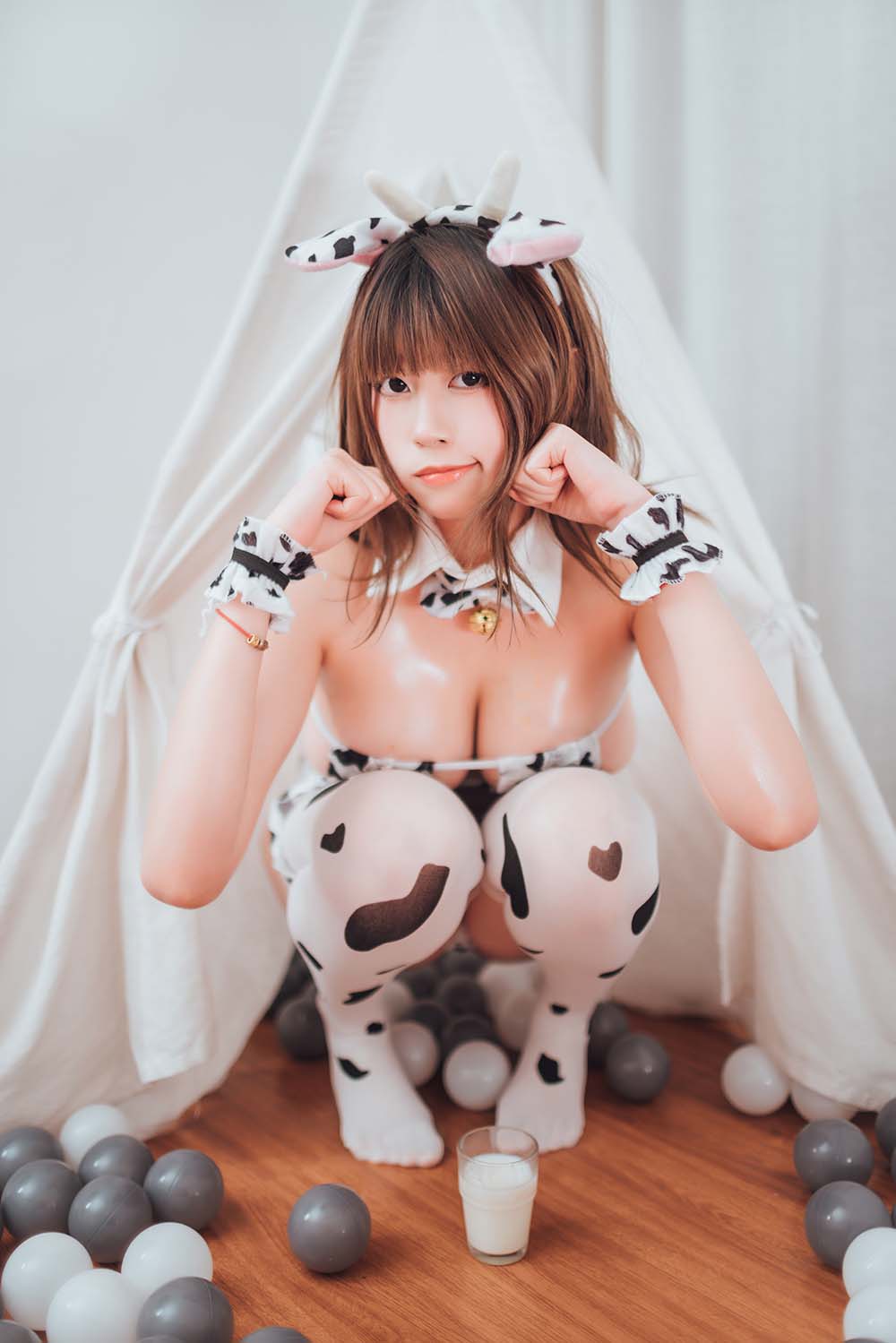 奈汐酱nice – 牛年大吉 奶牛 Cosplay-第2张