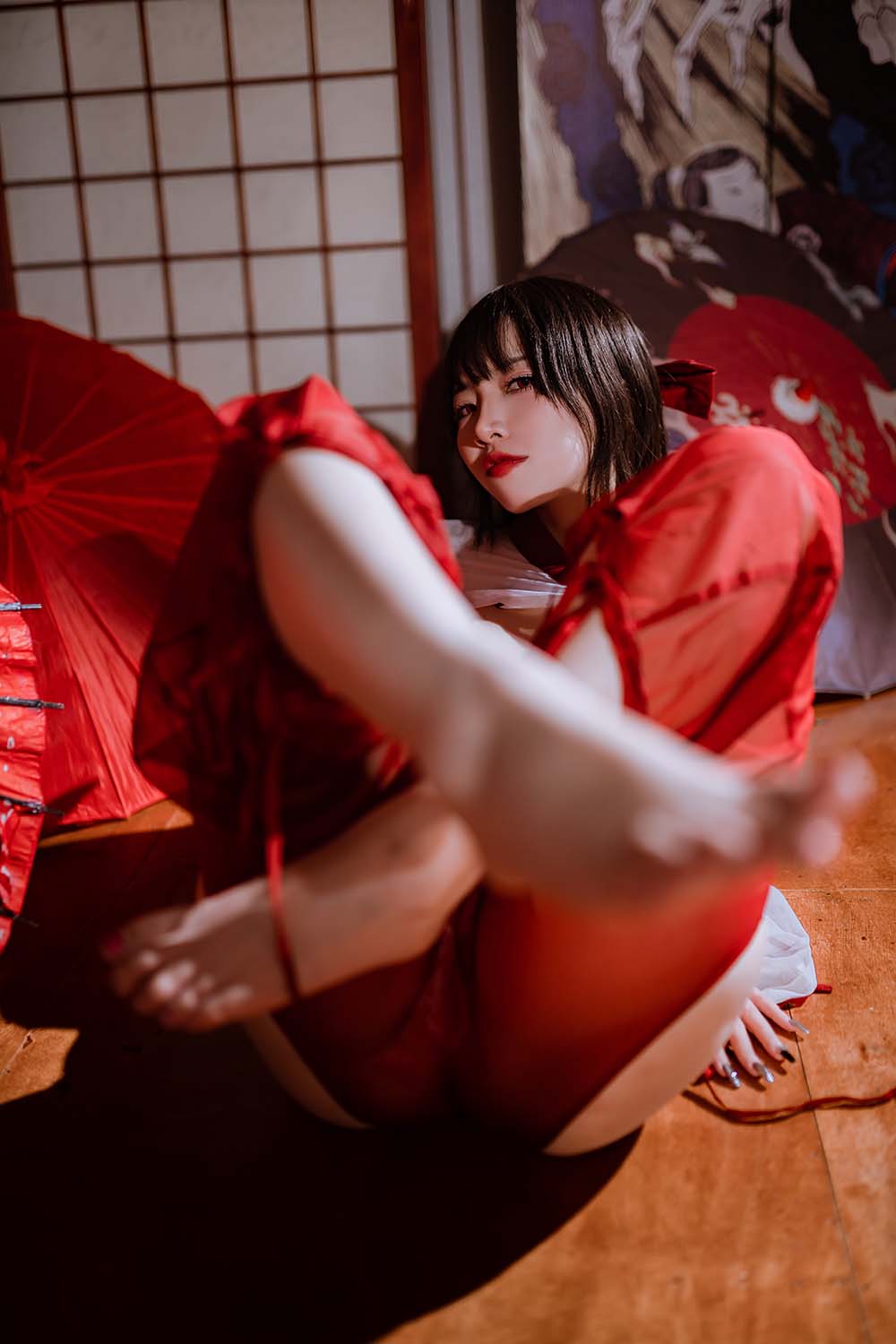 二佐Nisa – 私房巫女 Cosplay-第2张