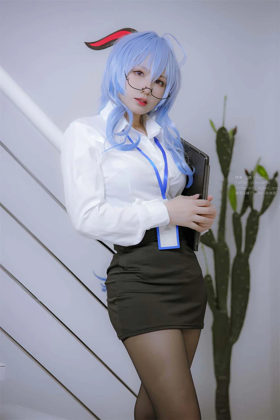Nyako喵子 – 原神甘雨OL Cosplay-第1张