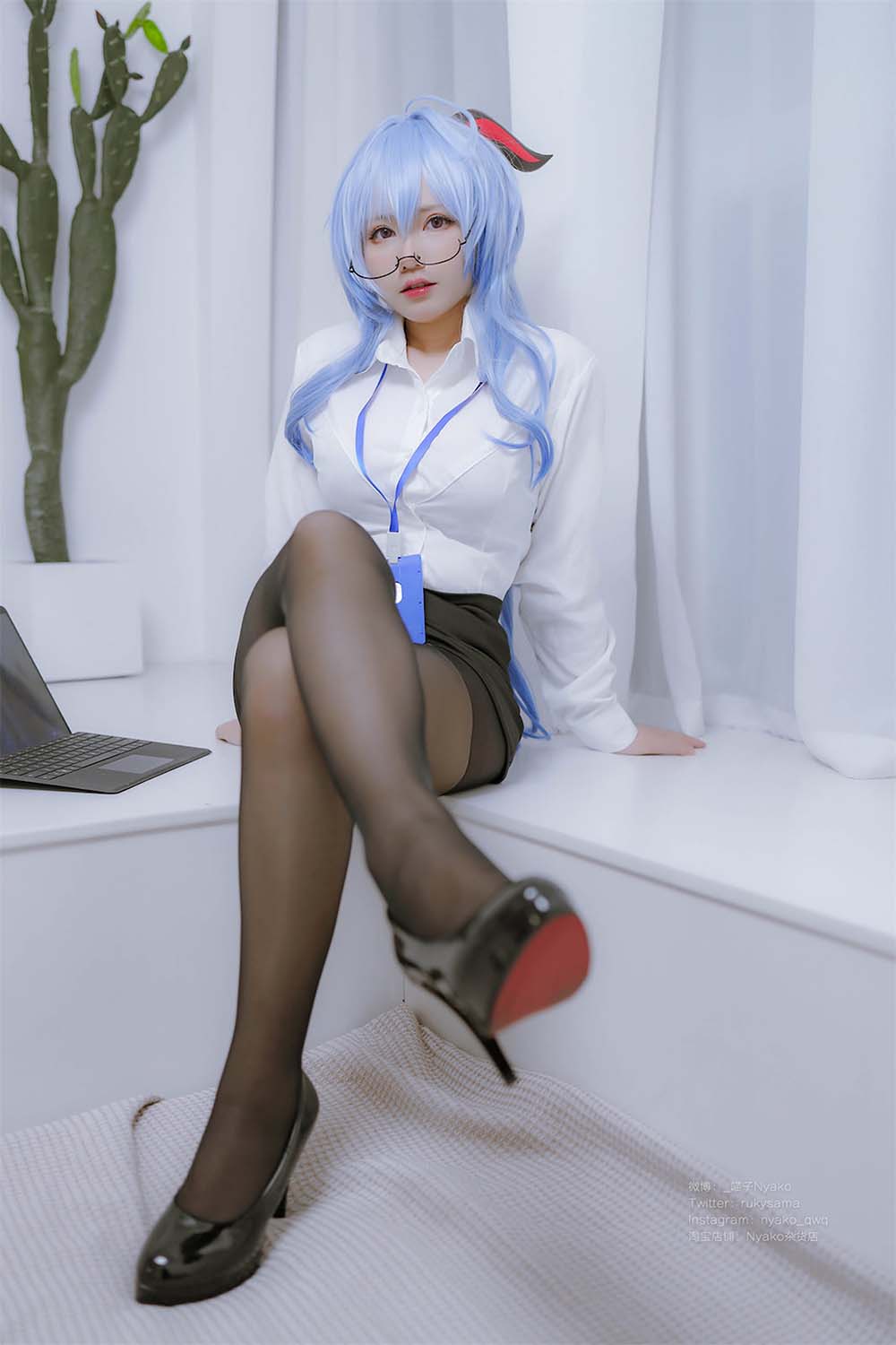 Nyako喵子 – 原神甘雨OL Cosplay-第2张
