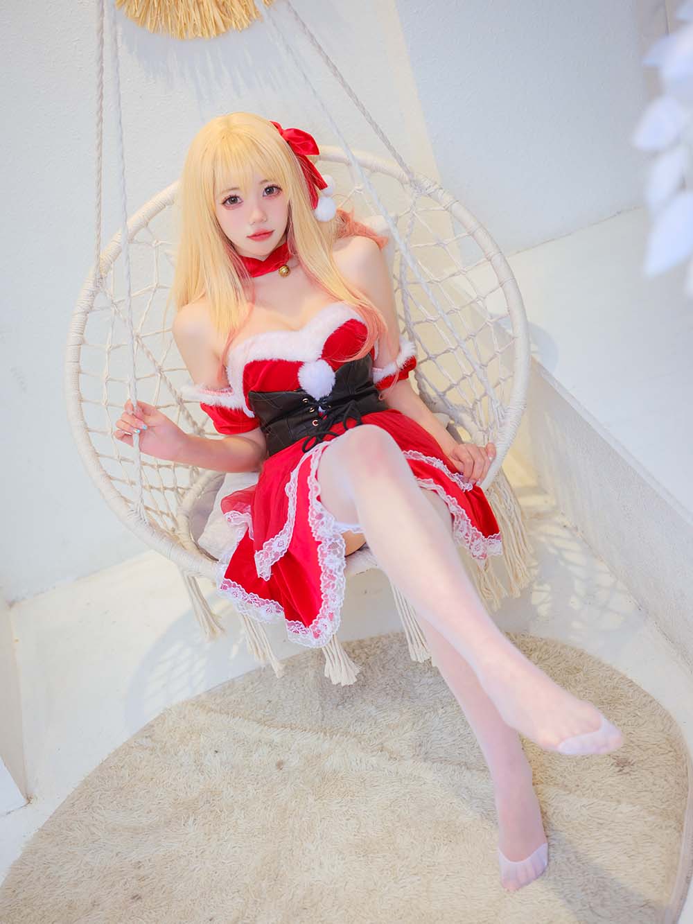 咬一口兔娘 – 喜多川海梦圣诞 Cosplay-第1张
