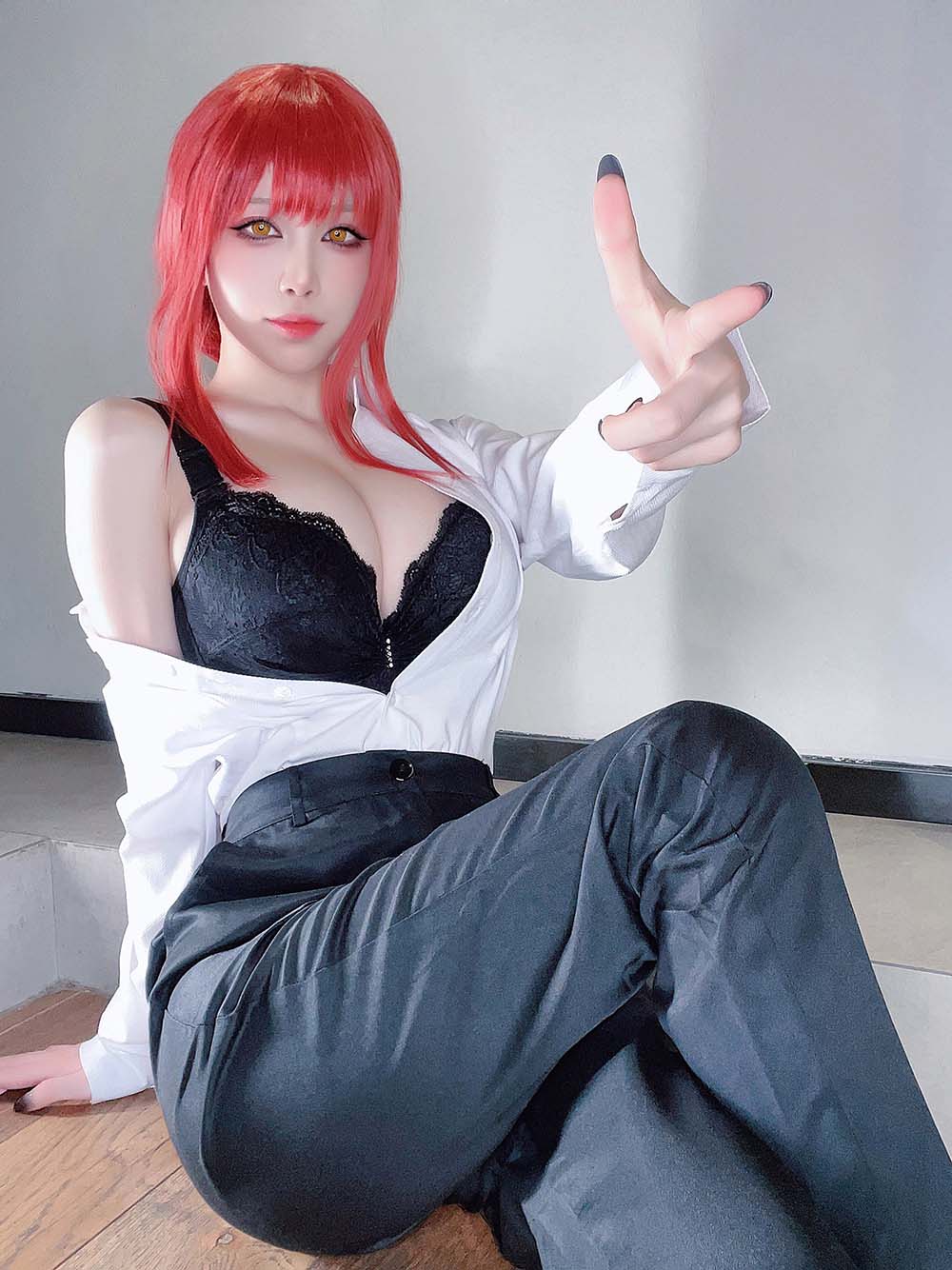 水淼aqua – 玛奇玛自拍 Cosplay-第1张