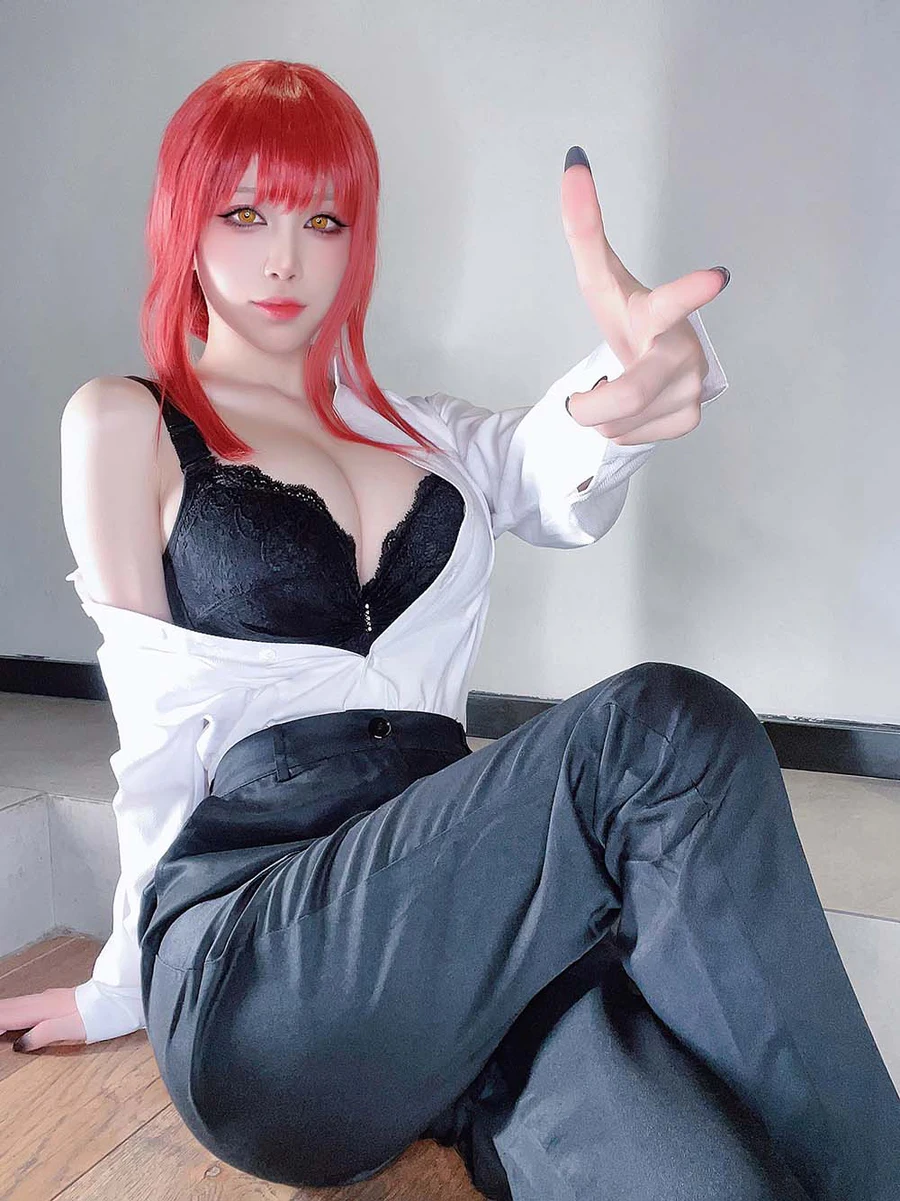 水淼aqua – 玛奇玛自拍 Cosplay-第1张